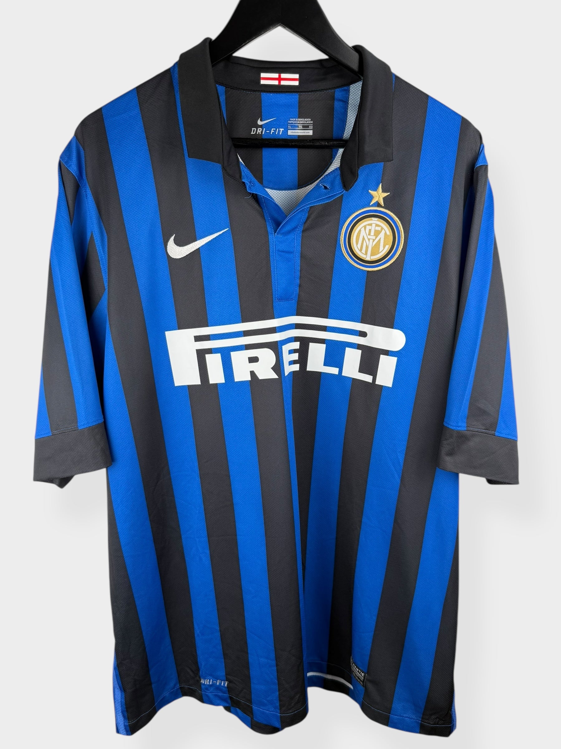 2011-12 INTER MILAN HOME SHIRT MILITO #22 XL