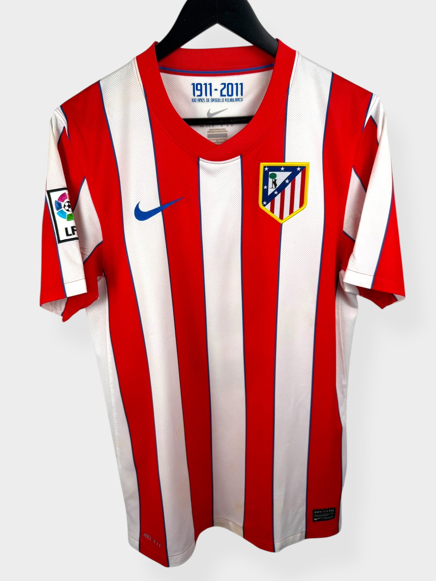 2011-12 ATLETICO MADRID HOME SHIRT FALCAO #9 S - Authentic Football Club