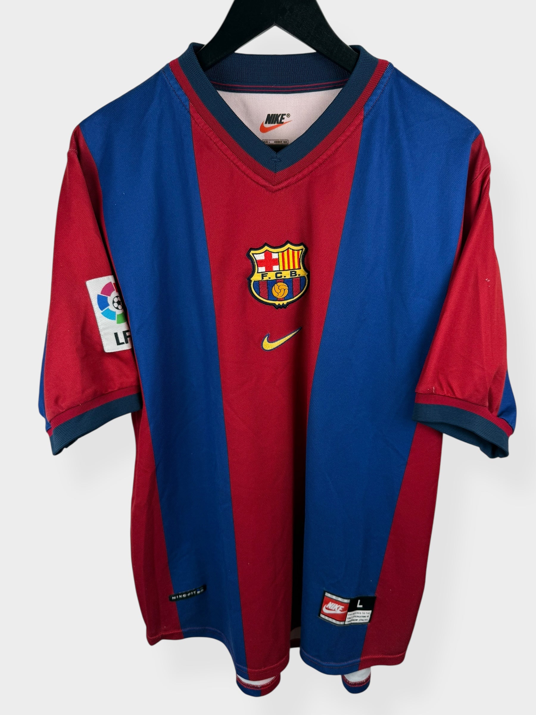 1998-99 BARCELONA HEIMTRIKOT RIVALDO #11 L