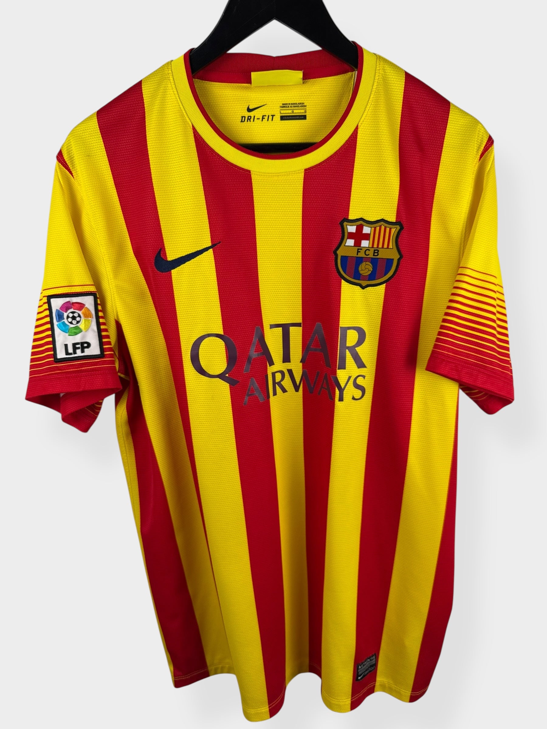2013-14 BARCELONA AWAY SHIRT MESSI #10 L - Authentic Football Club