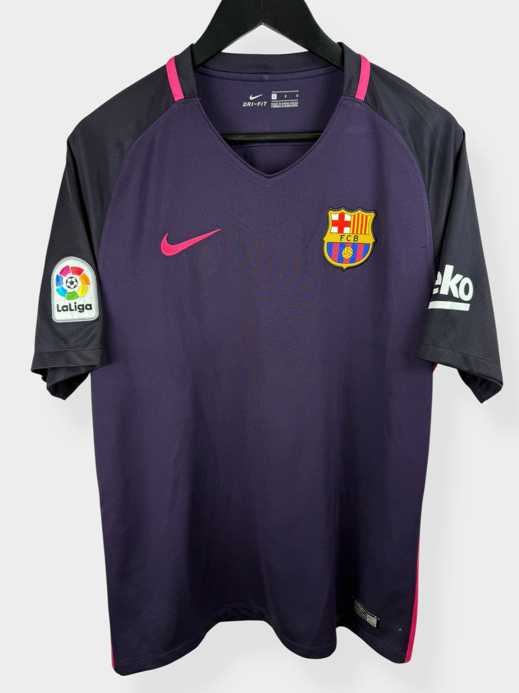 2016-17 BARCELONA AWAY SHIRT MESSI #10 L