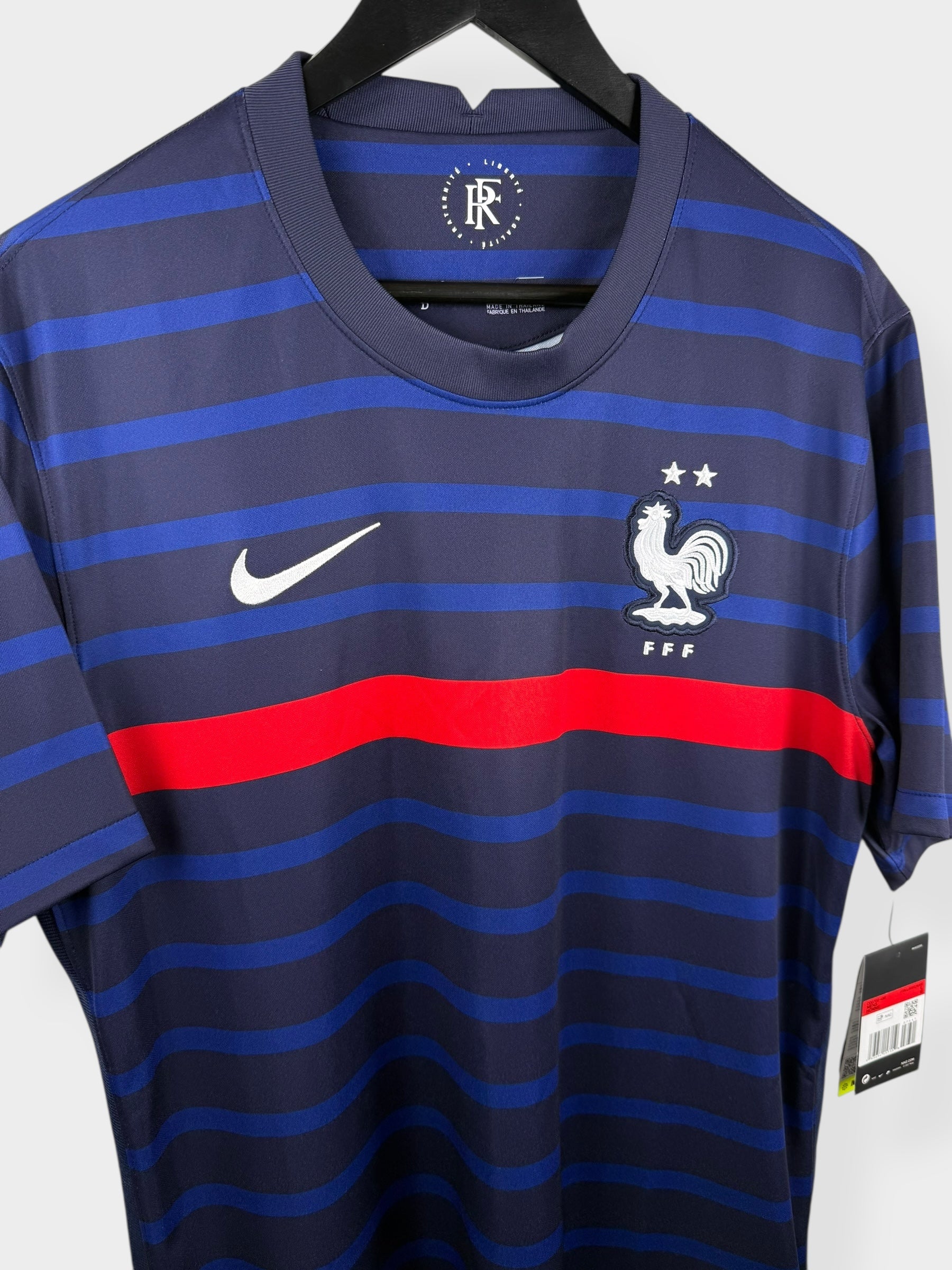 2020-21 FRANCE HOME SHIRT L - Authentic Football Club