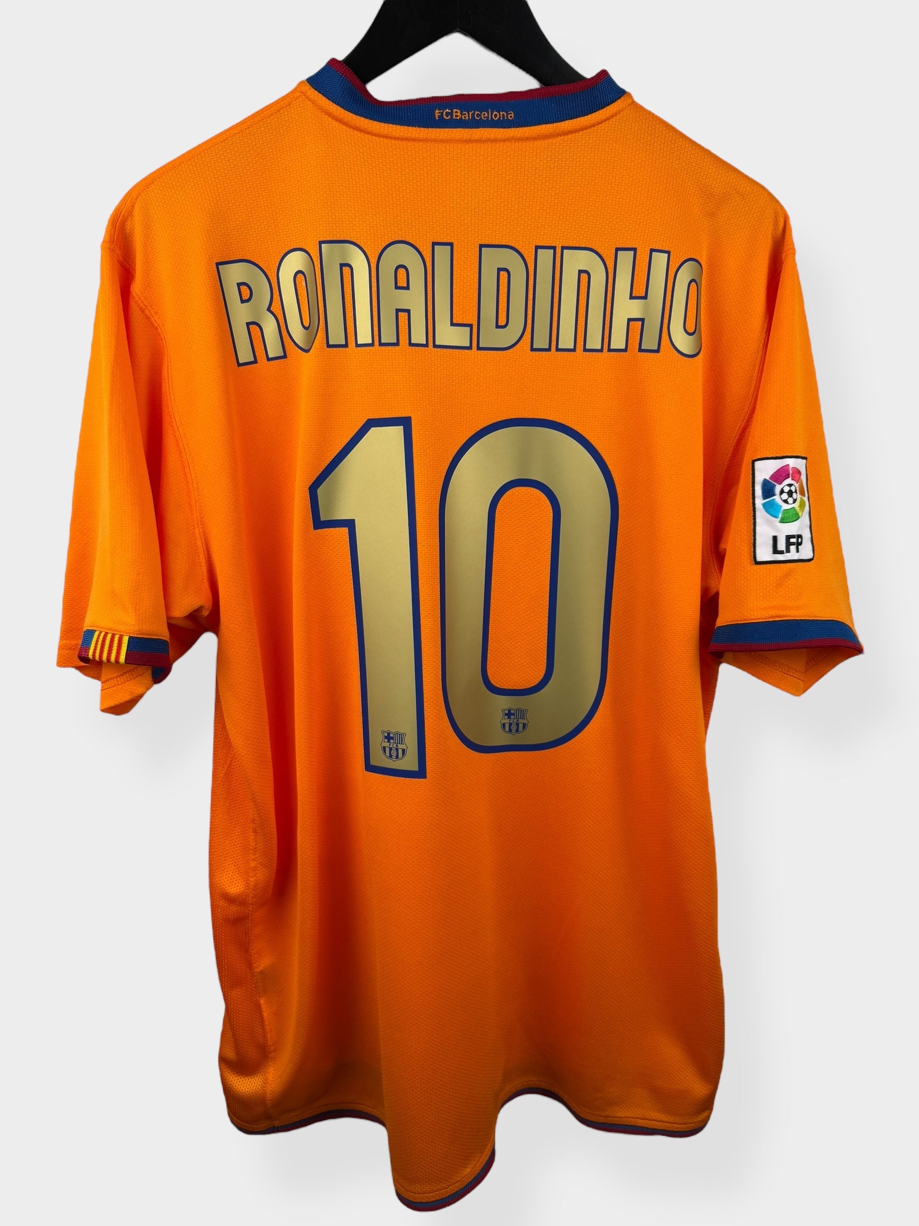 2006-08 BARCELONA AUSWÄRTSTRIKOT RONALDINHO #10 L