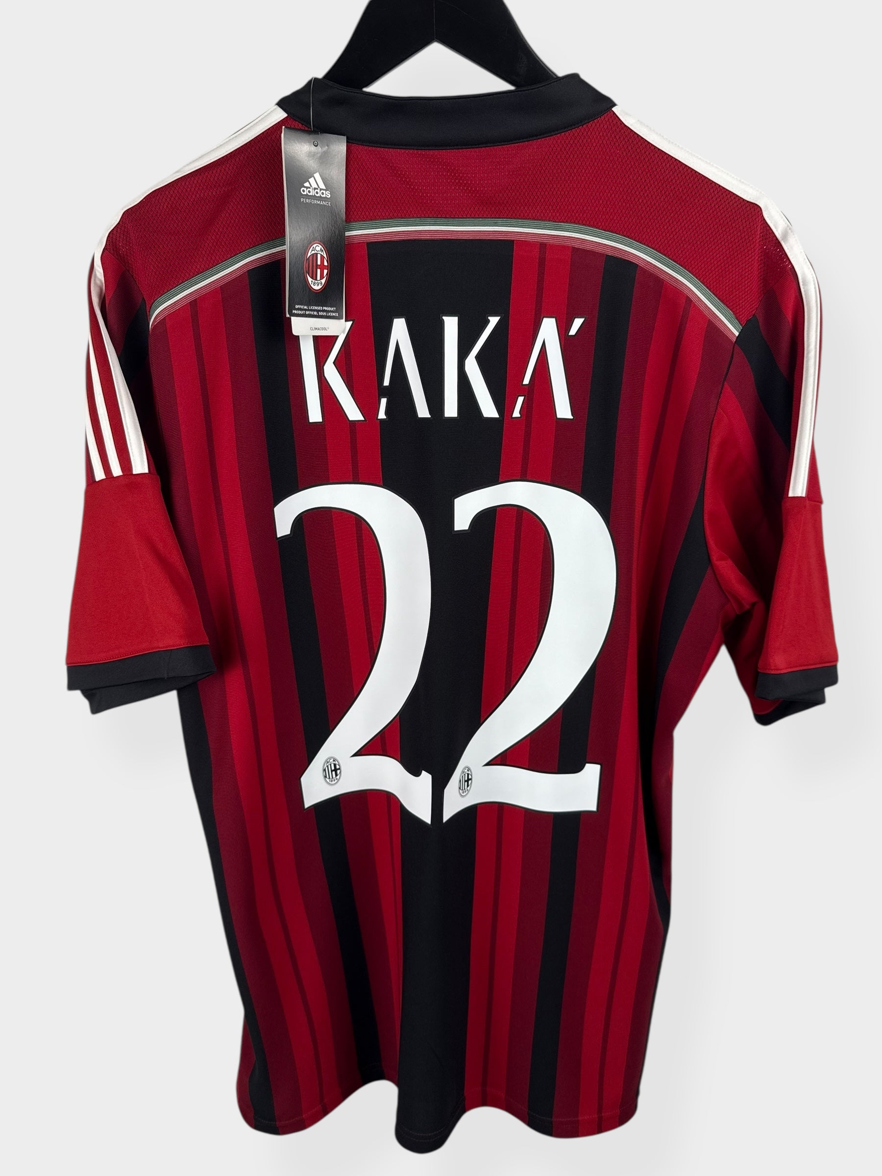 2014-15 AC MILAN HOME SHIRT KAKA #22 L - Authentic Football Club