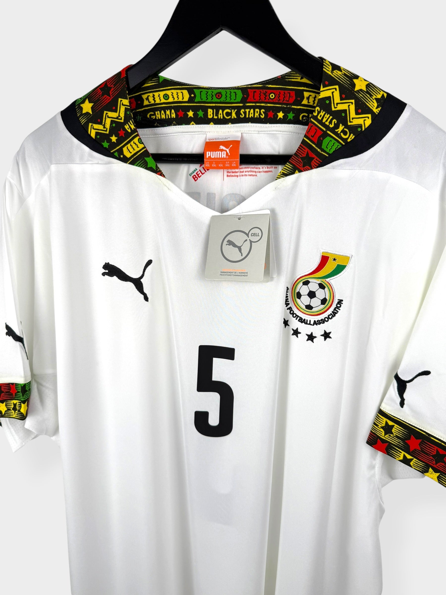 2014-15 GHANA THUISSHIRT ESSIEN #5 XXL