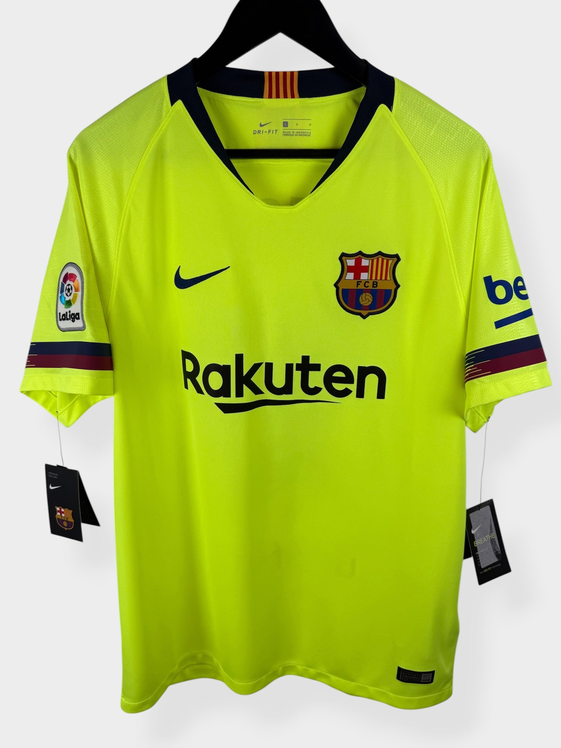 2018-19 BARCELONA AWAY SHIRT MESSI #10 L