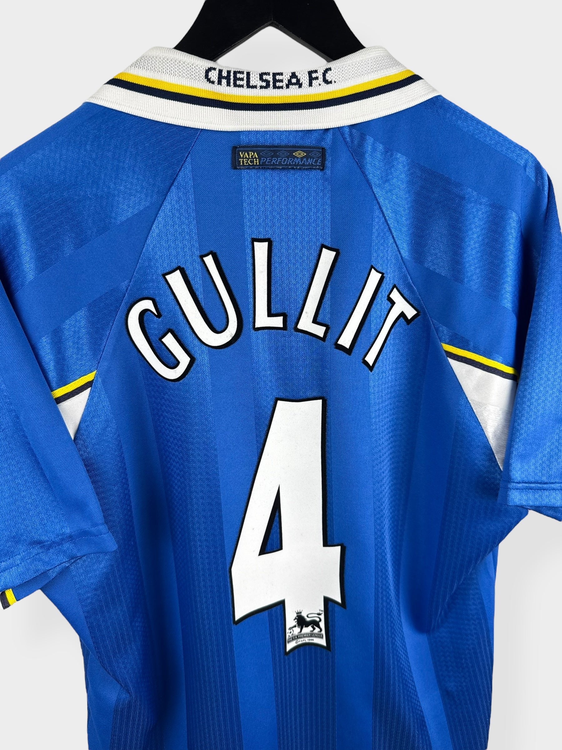 1997-99 CHELSEA HOME SHIRT GULLIT #4 L - Authentic Football Club