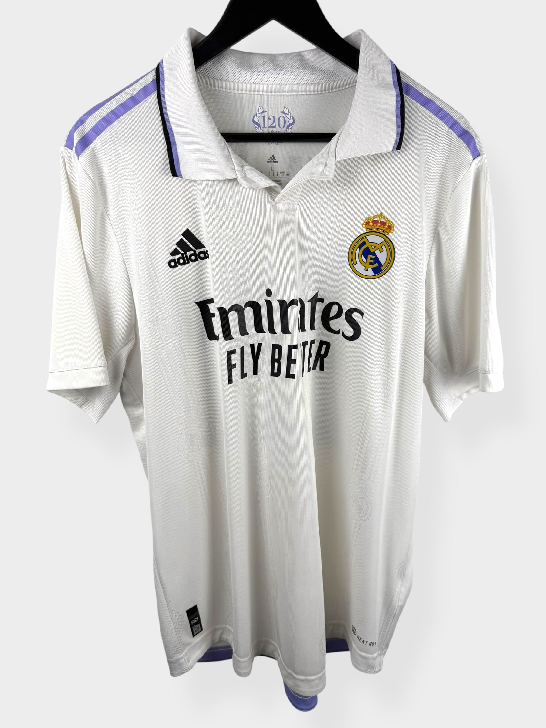 2022-23 REAL MADRID HOME SHIRT PLAYER ISSUE VINI JR. #20 L - Authentic Football Club