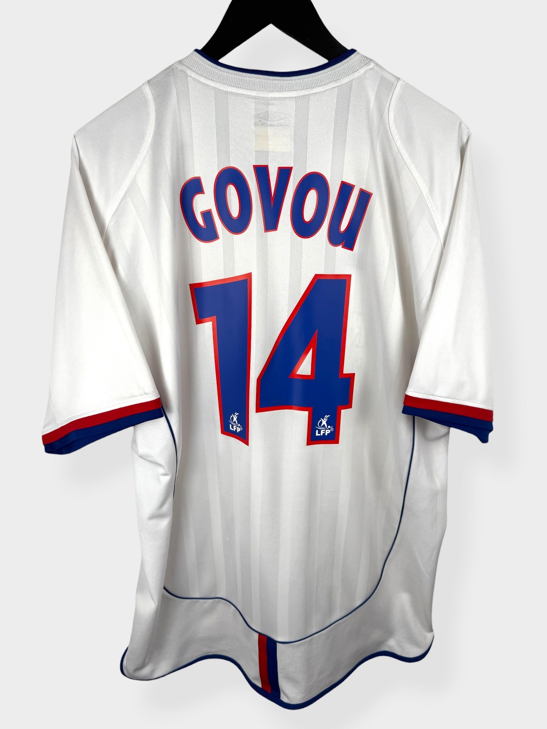 2003-04 OLYMPIQUE LYONNAIS HOME SHIRT GAVOU #14 XL