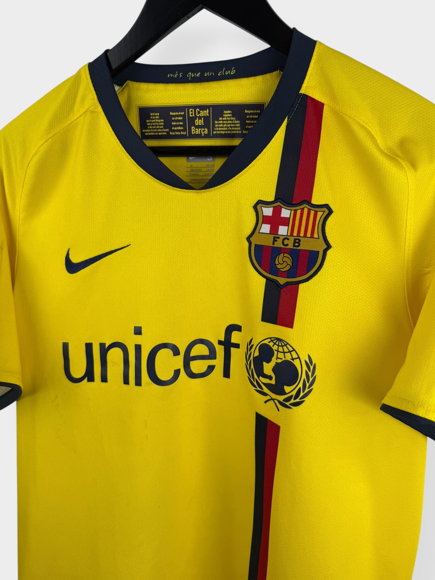 2008-10 BARCELONA AWAY SHIRT MESSI #10 S - Authentic Football Club