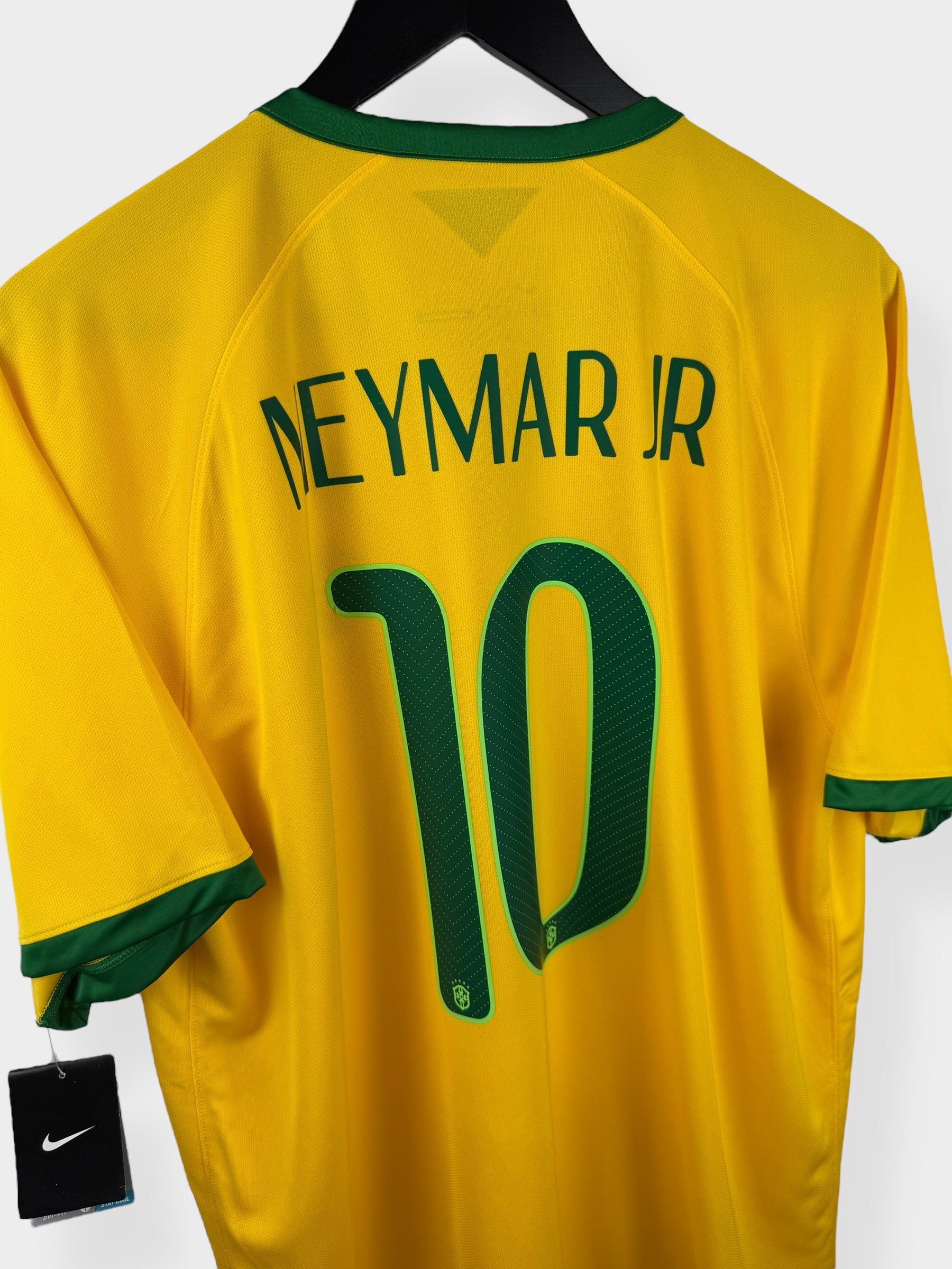 2014-15 BRAZILIË THUISSHIRT NEYMAR JR #10 XL