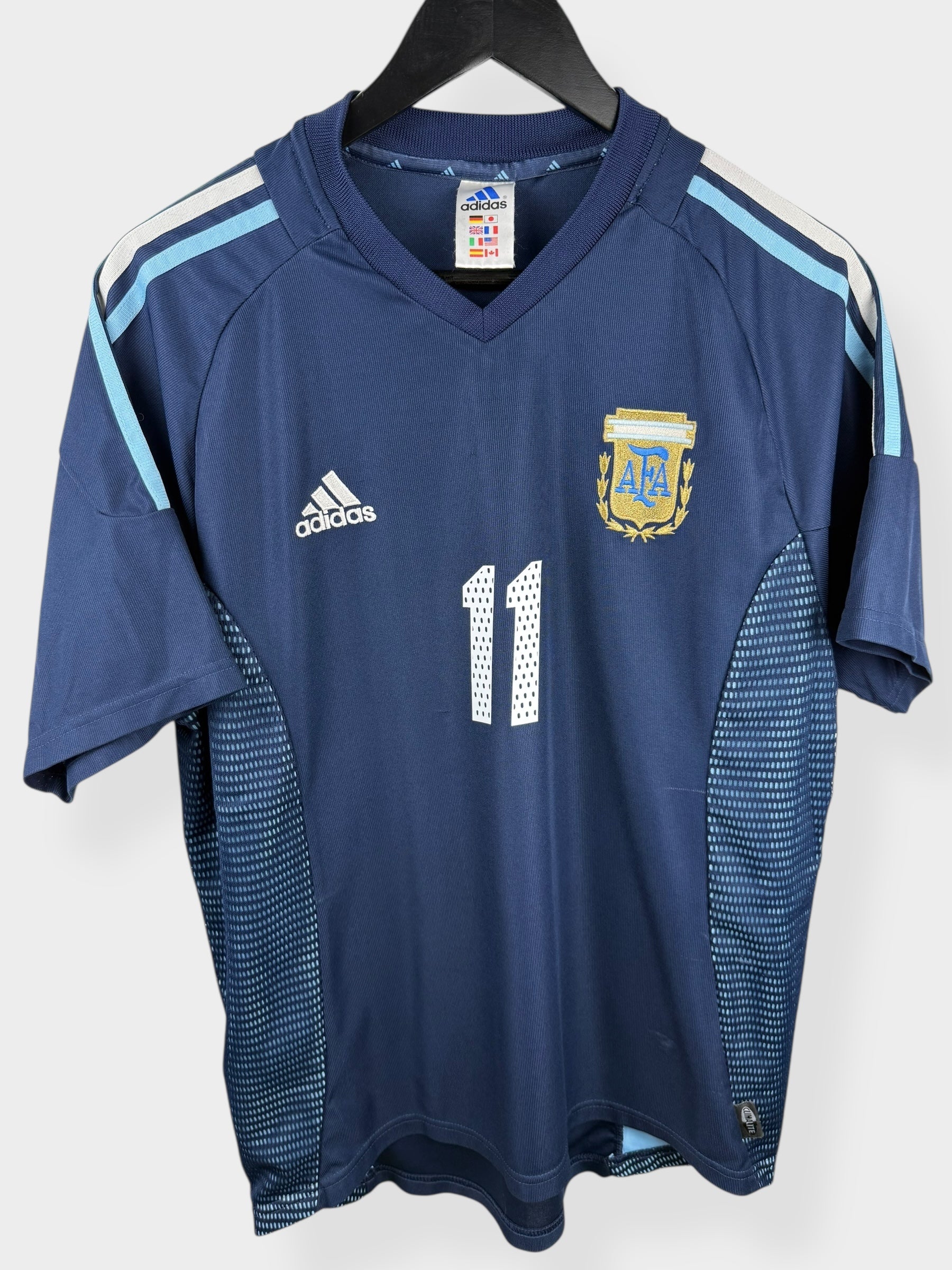 2002-04 ARGENTINA AWAY SHIRT VERON #11 M