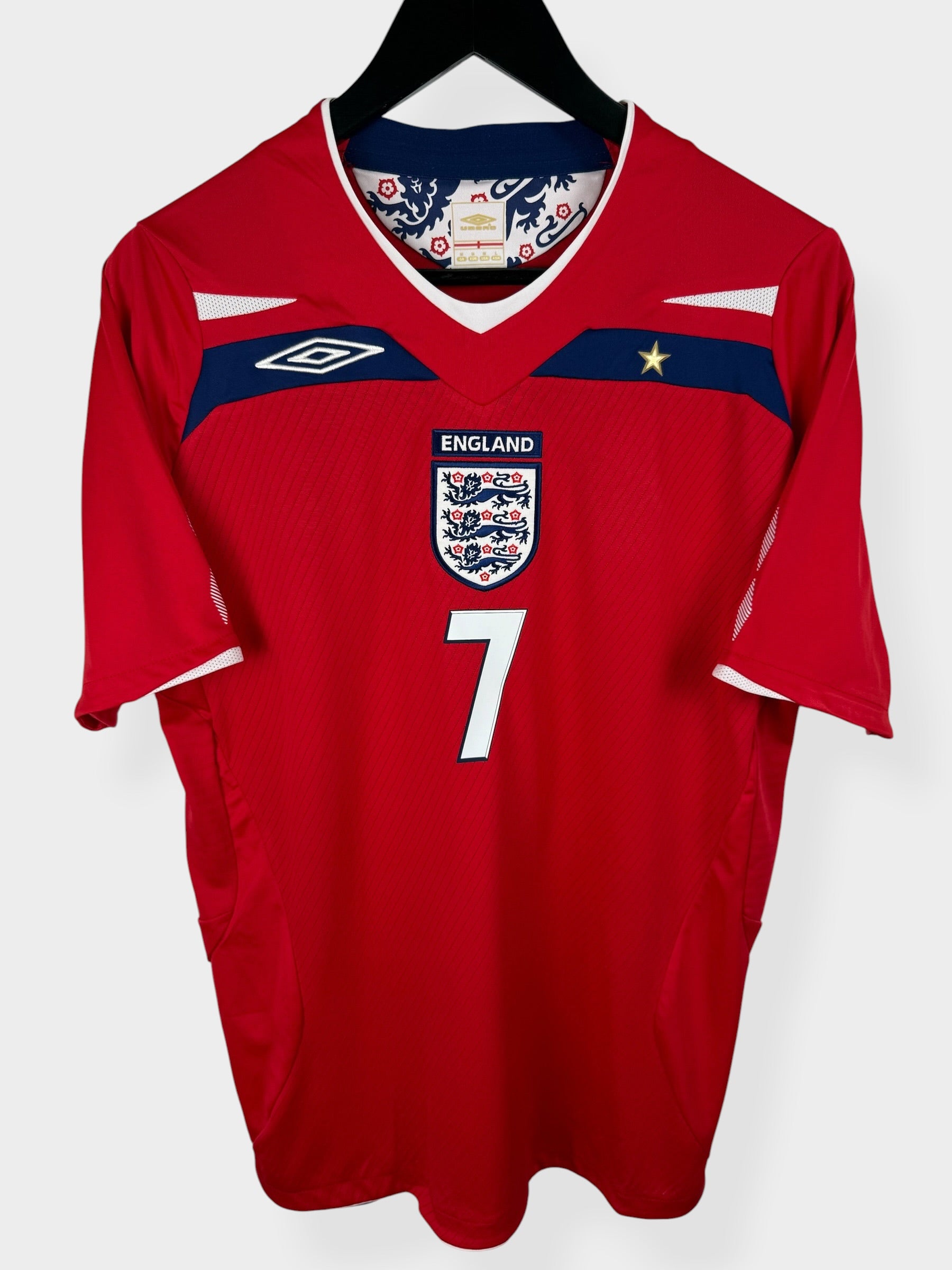 MAILLOT EXTÉRIEUR ANGLETERRE 2008-10 BECKHAM #7 M