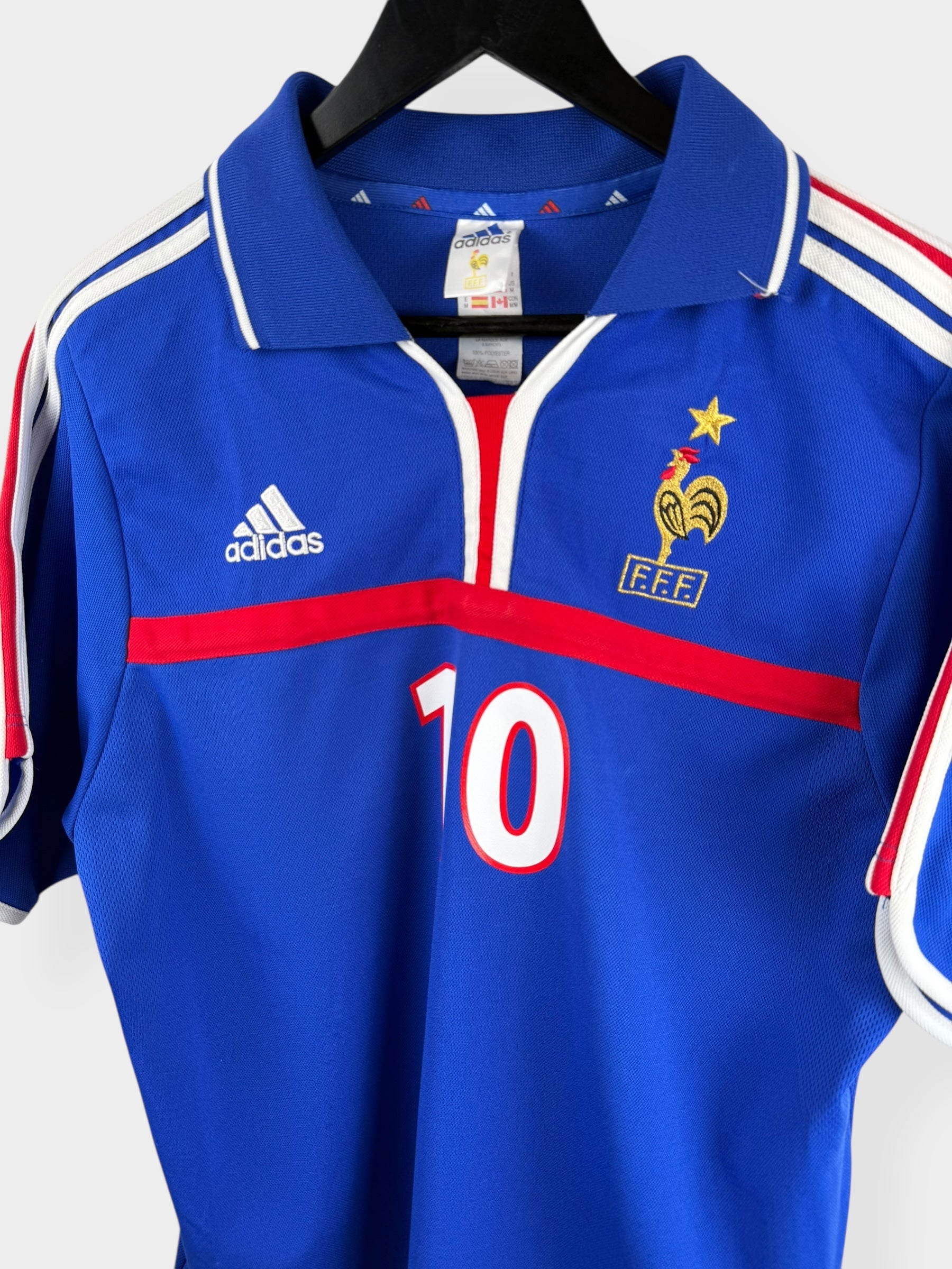 2000-02 FRANCE HOME SHIRT ZIDANE #10 M