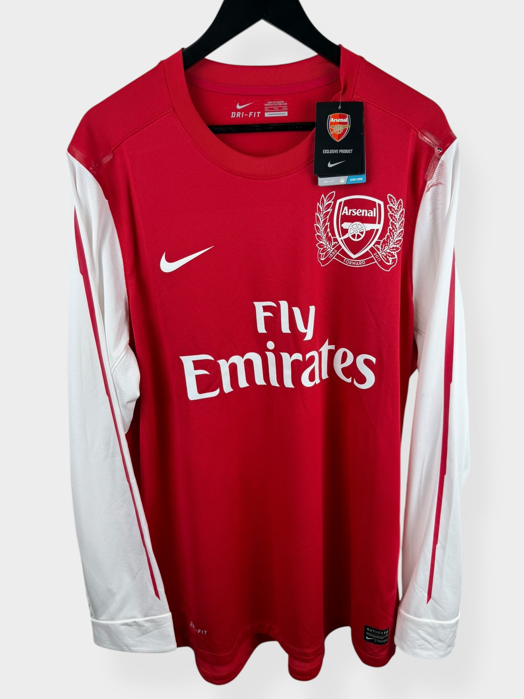 2011-12 ARSENAL HOME SHIRT PLAYER ISSUE LS HENRY #12 XXL - Authentic Football Club