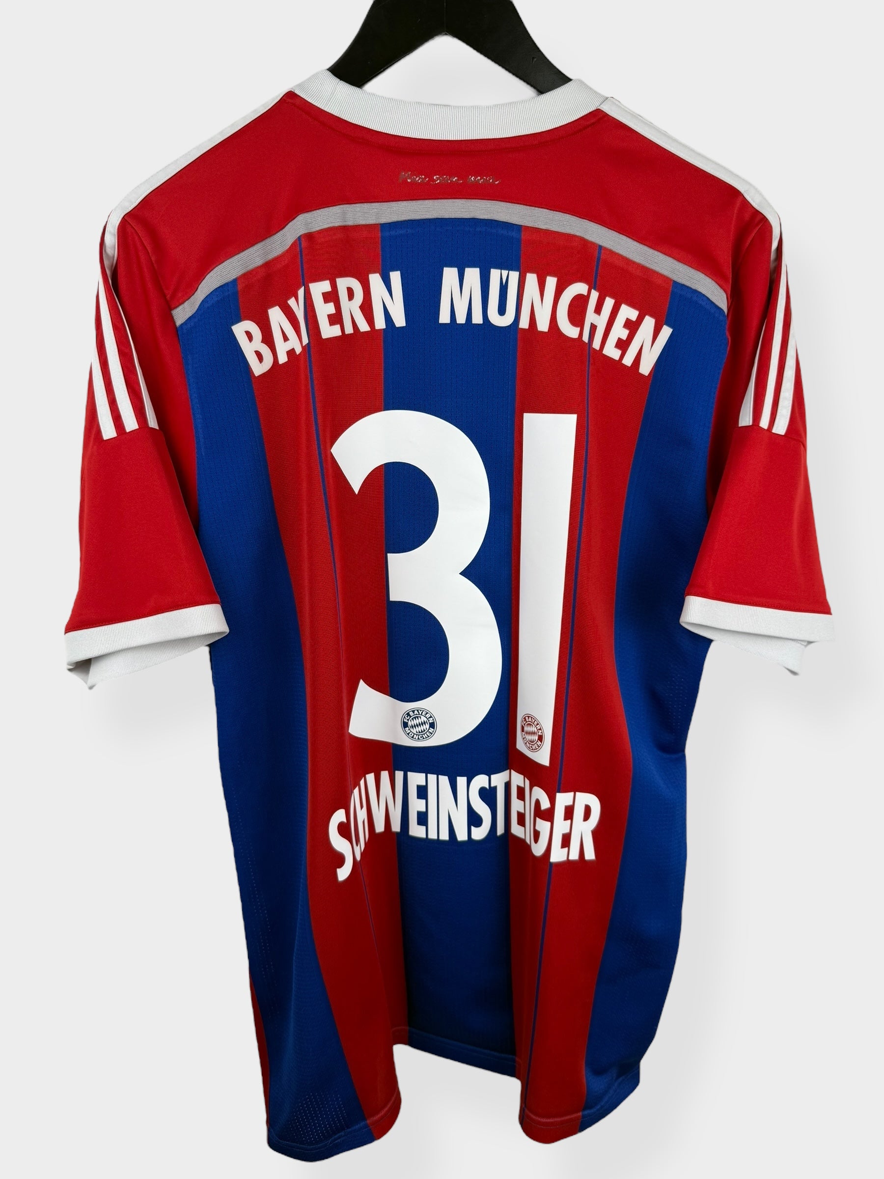 2014-15 BAYERN MUNICH HOME SHIRT SCHWEINSTEIGER #31 L