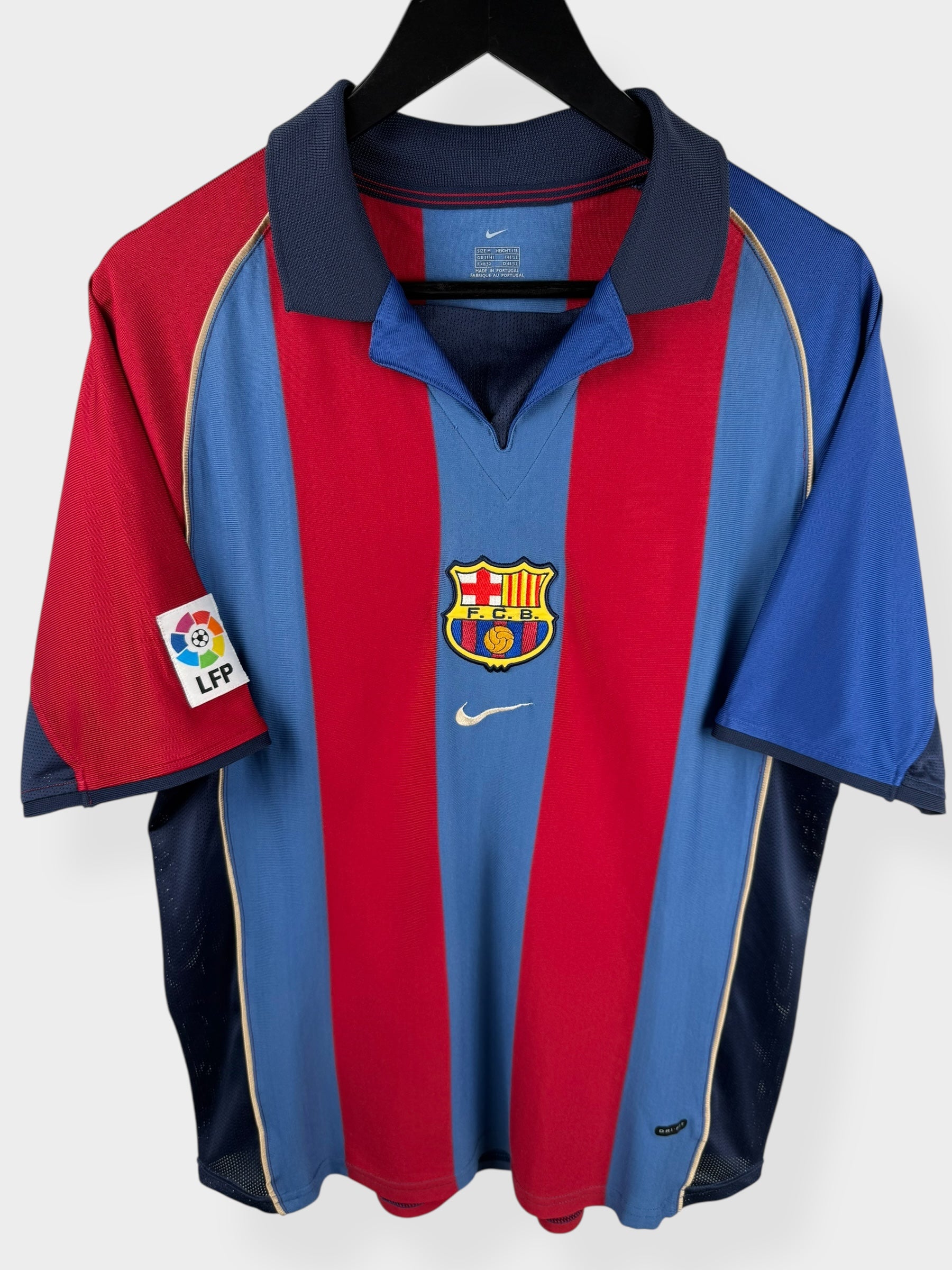 1998-00 BARCELONA HOME SHIRT RIVALDO #11 M - Authentic Football Club