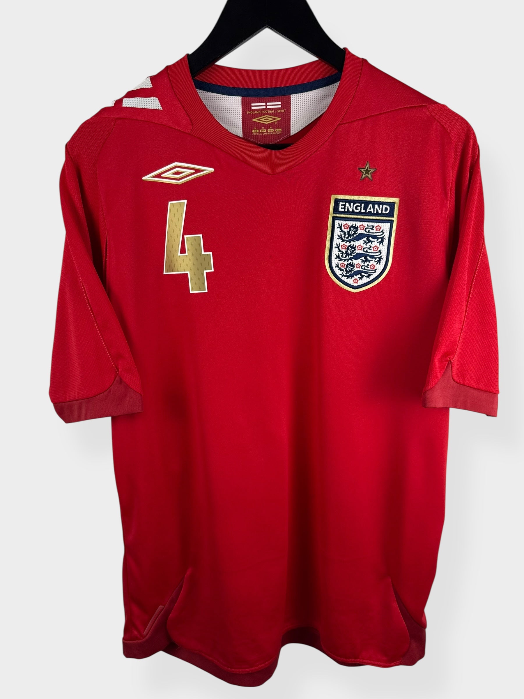 2006-08 ENGLAND AUSWÄRTSTRIKOT GERRARD #4 M