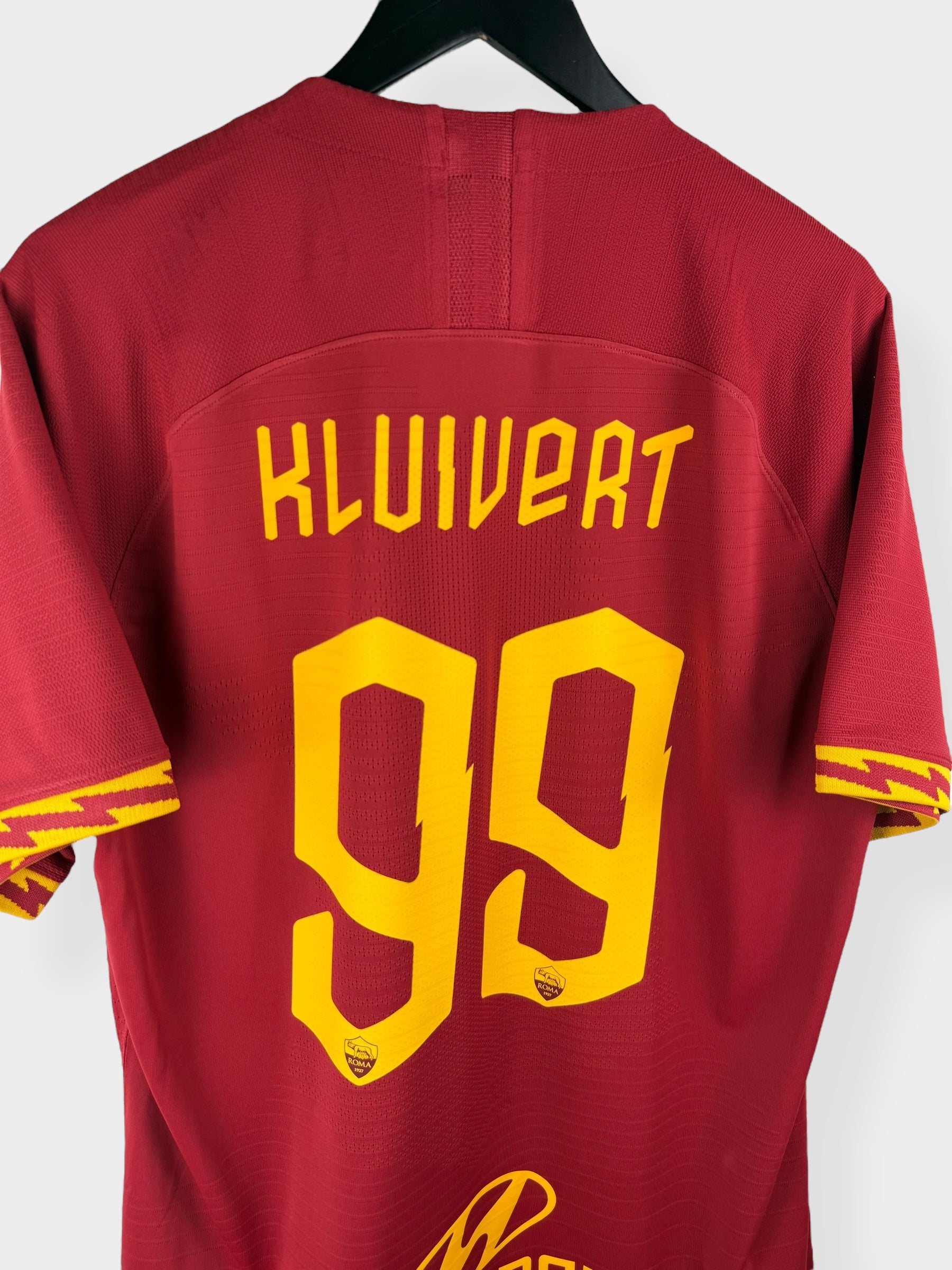 2019-20 AS ROMA MATCH ISSUE HOME SHIRT KLUIVERT #99 XL