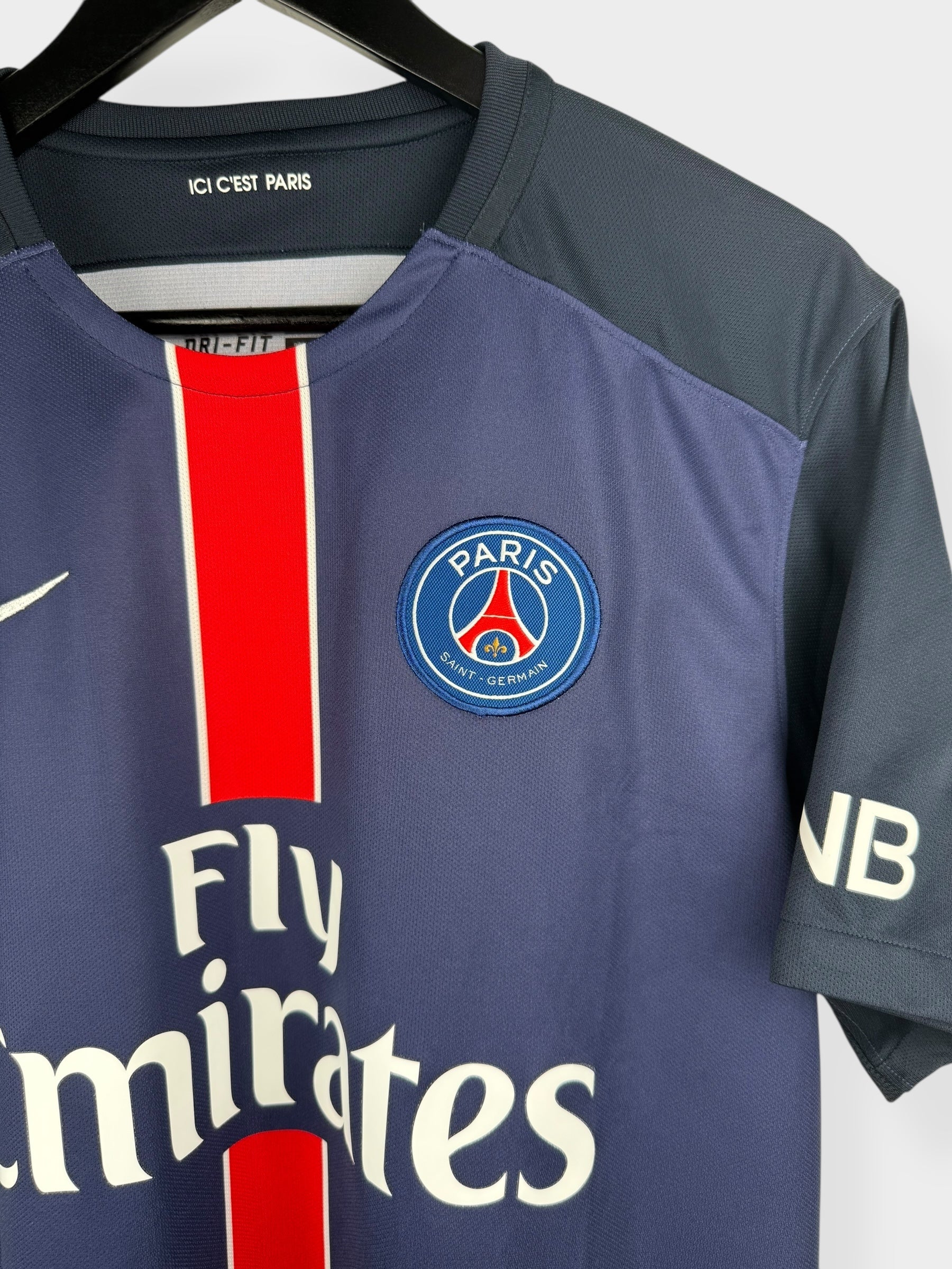 2015-16 PARIS SAINT-GERMAIN HOME SHIRT DAVID LUIZ #32 L