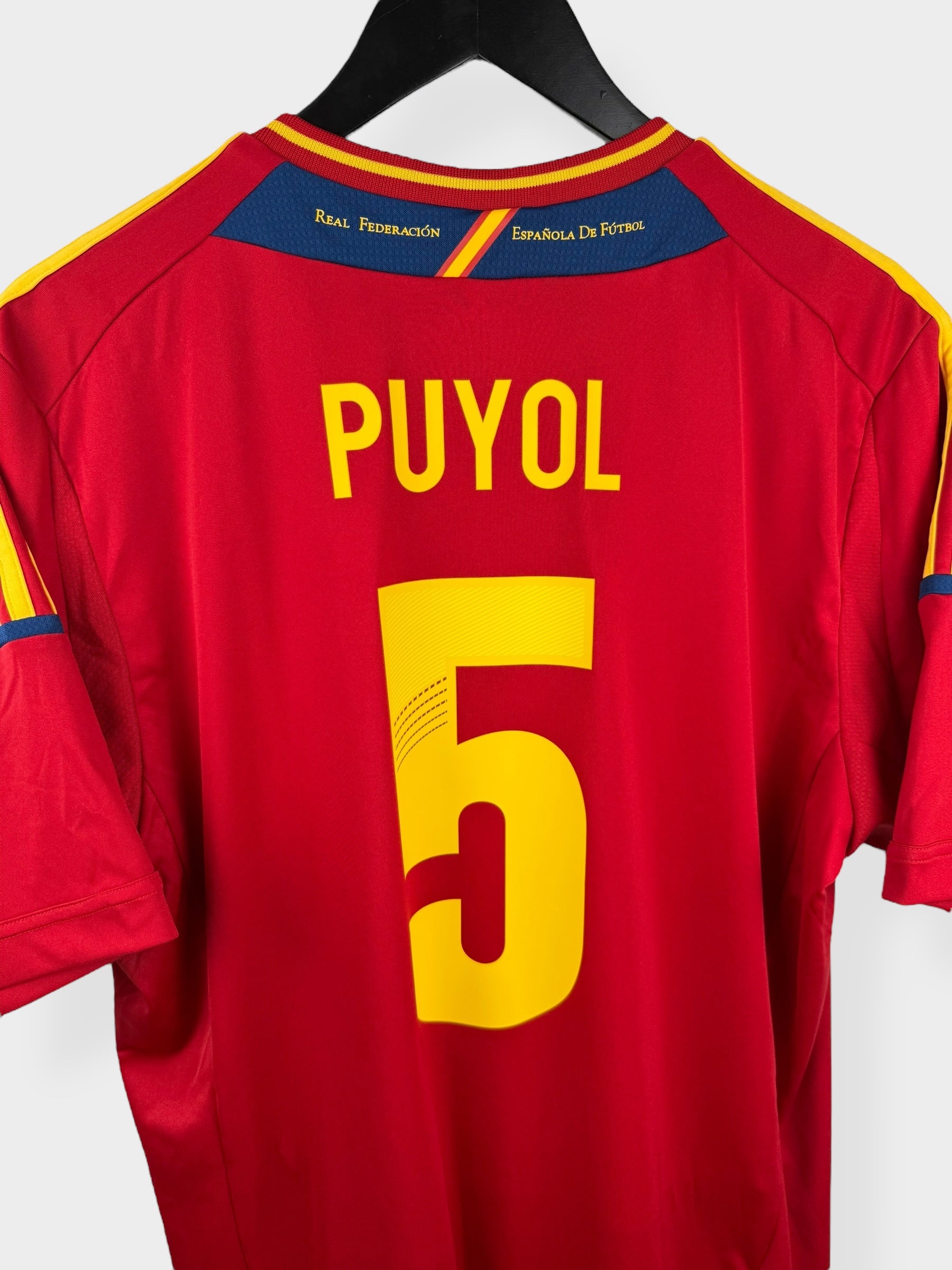 2011-12 SPAIN HOME SHIRT PUYOL #5 XL