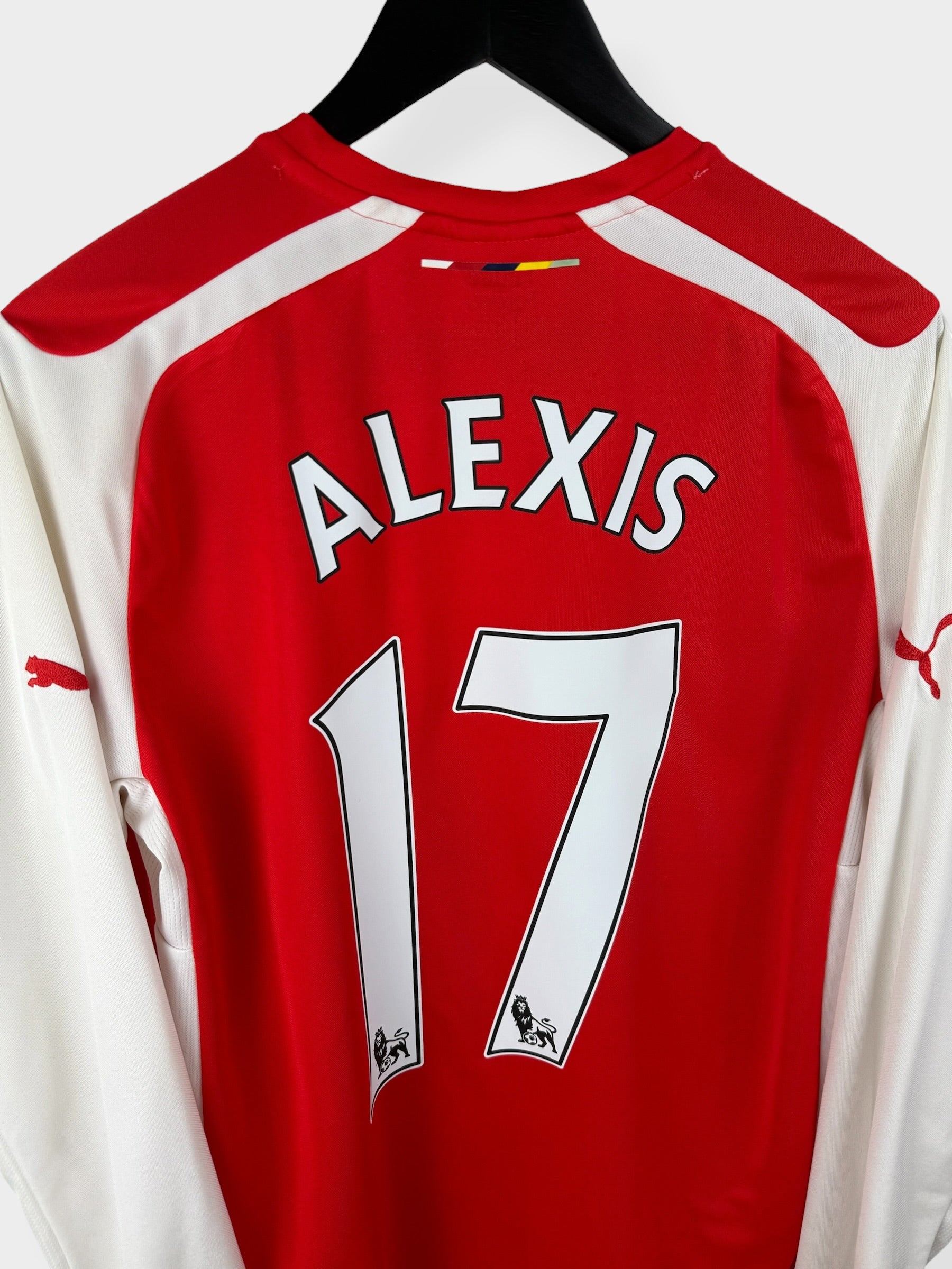 2014-15 ARSENAL HOME SHIRT LS ALEXIS #17 M