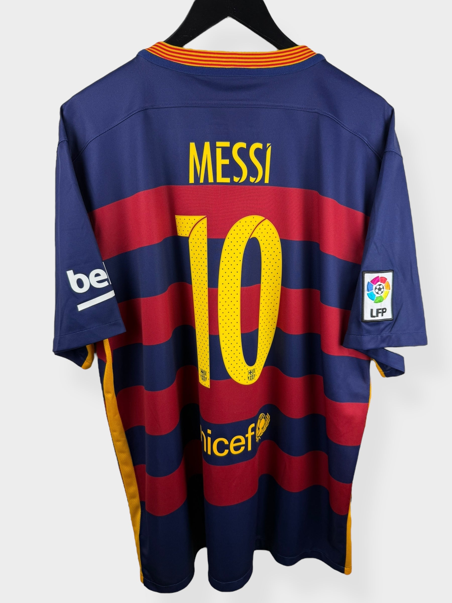 2015-16 BARCELONA HOME SHIRT MESSI #10 XXL - Authentic Football Club