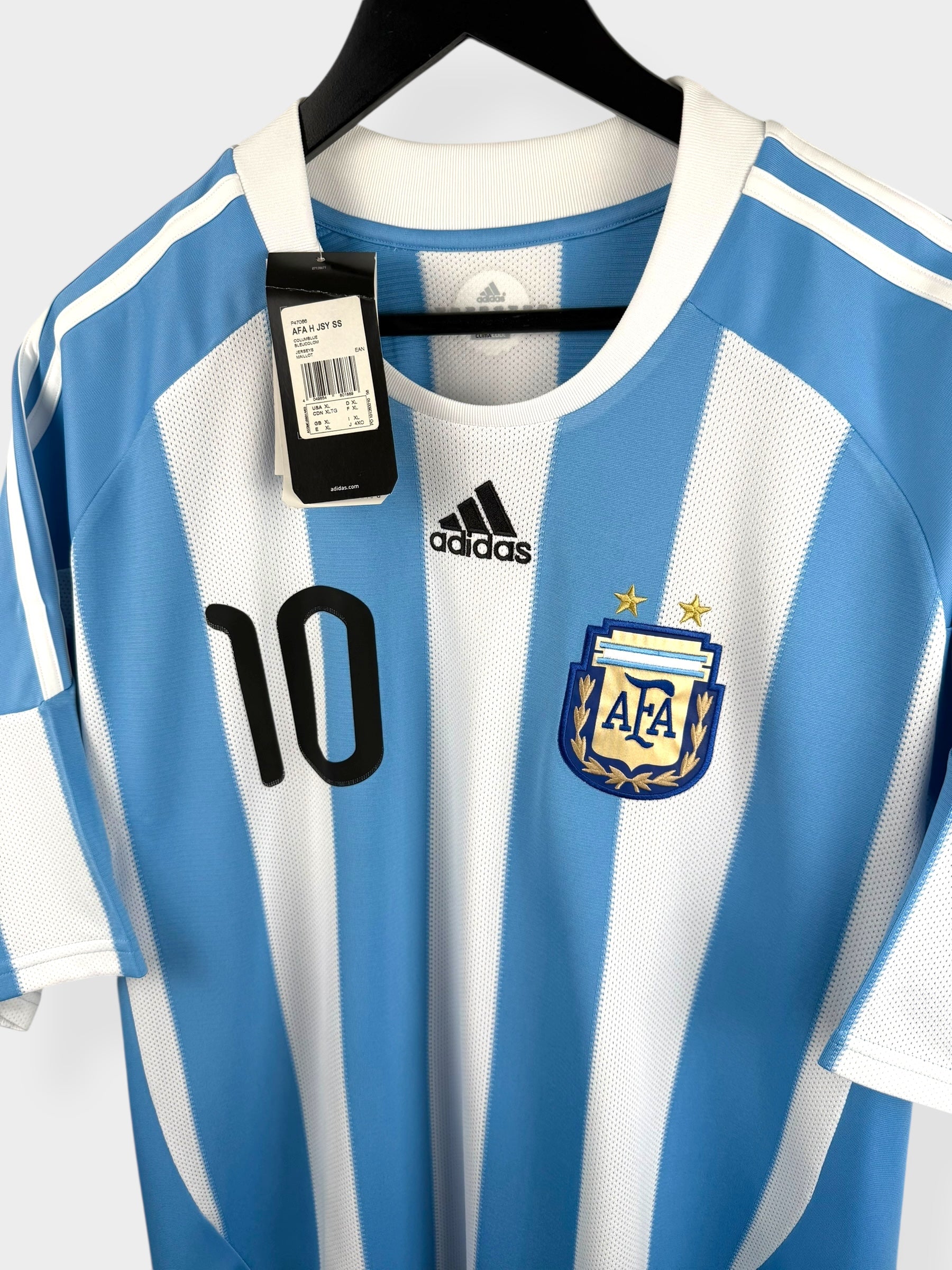 2010-11 ARGENTINA HOME SHIRT MESSI #10 XL - Authentic Football Club