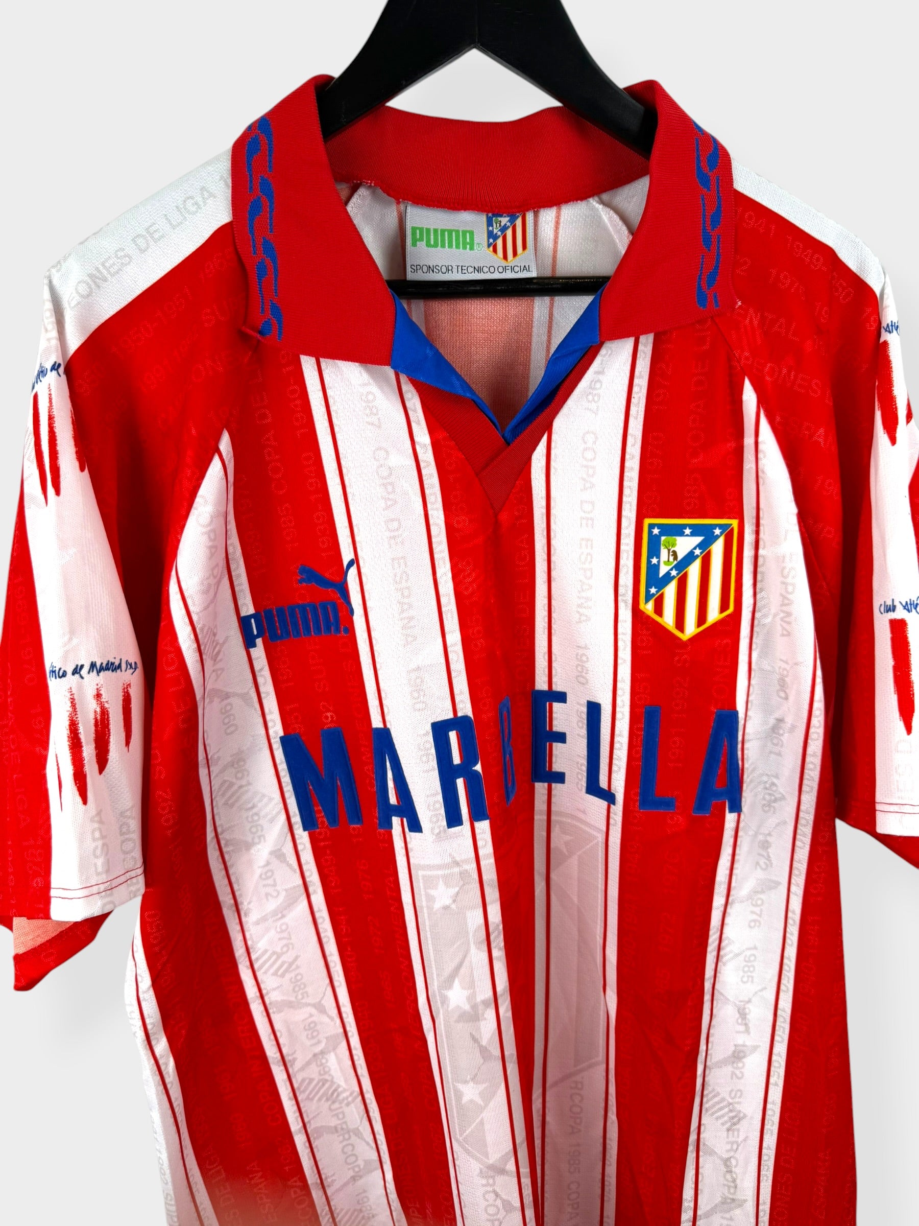 1995-96 ATLETICO MADRID HOME SHIRT XL