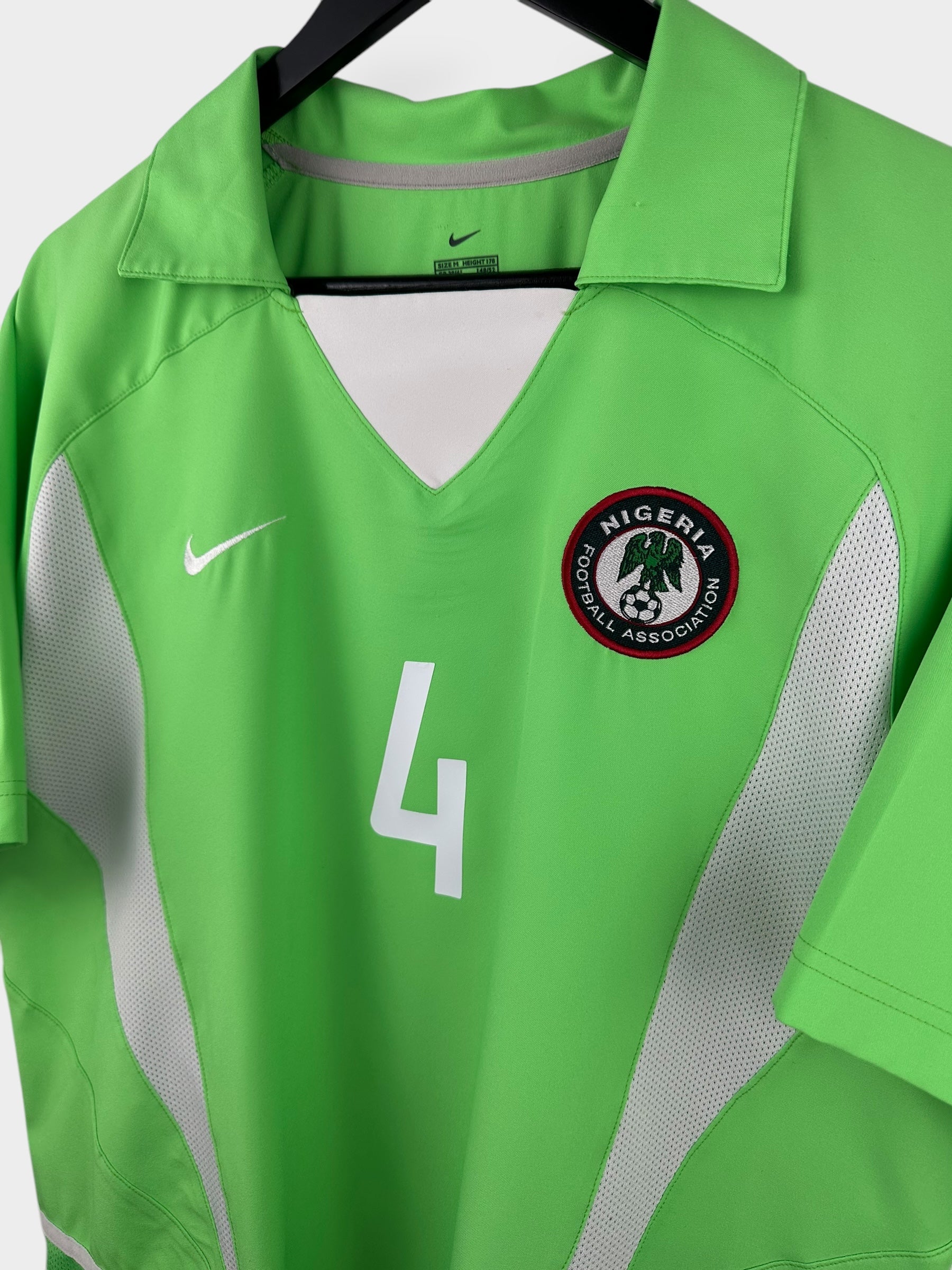 2002-04 NIGERIA HOME SHIRT KANU #4 M