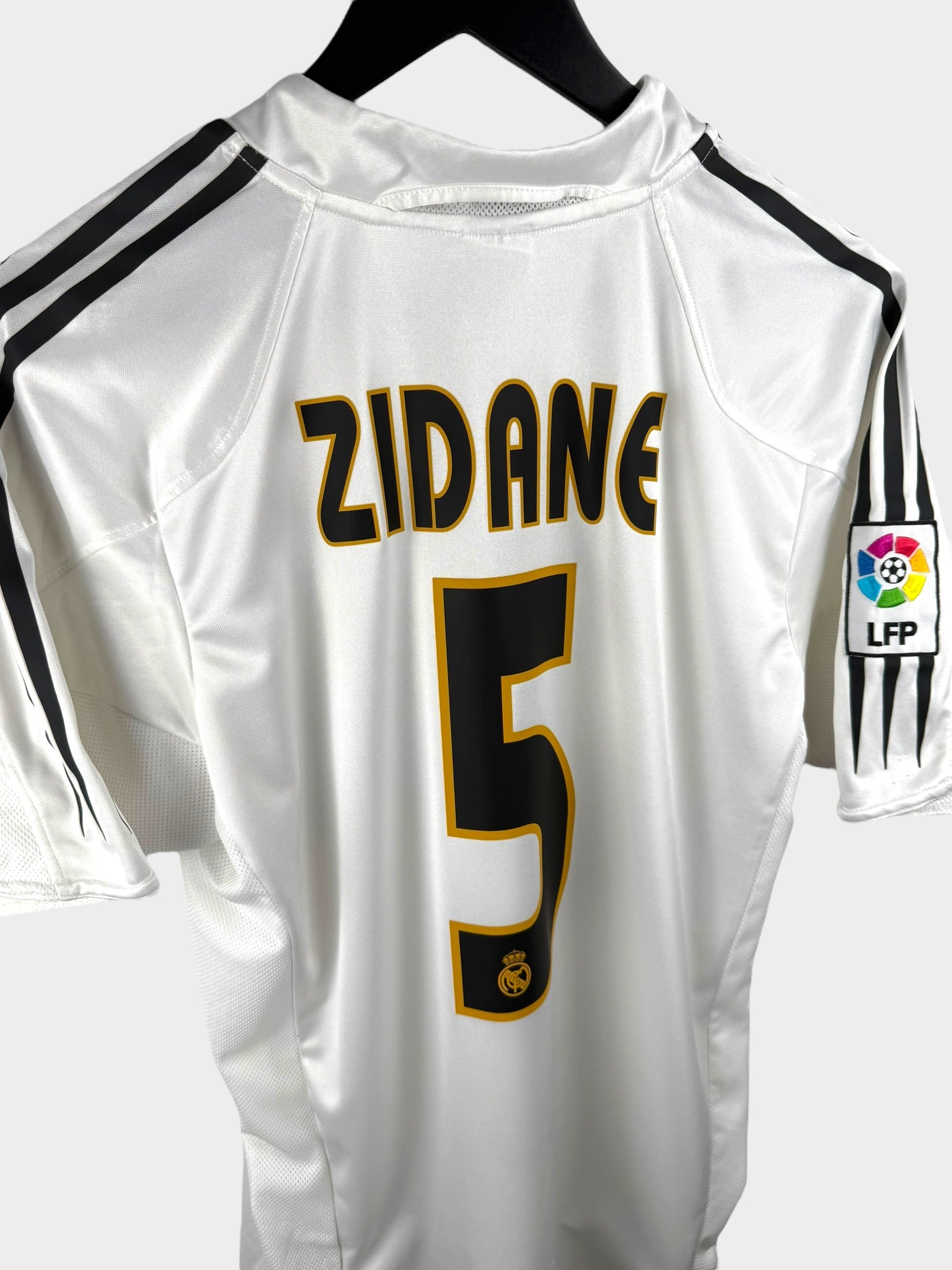 2004-05 REAL MADRID HOME SHIRT ZIDANE #5 M - Authentic Football Club