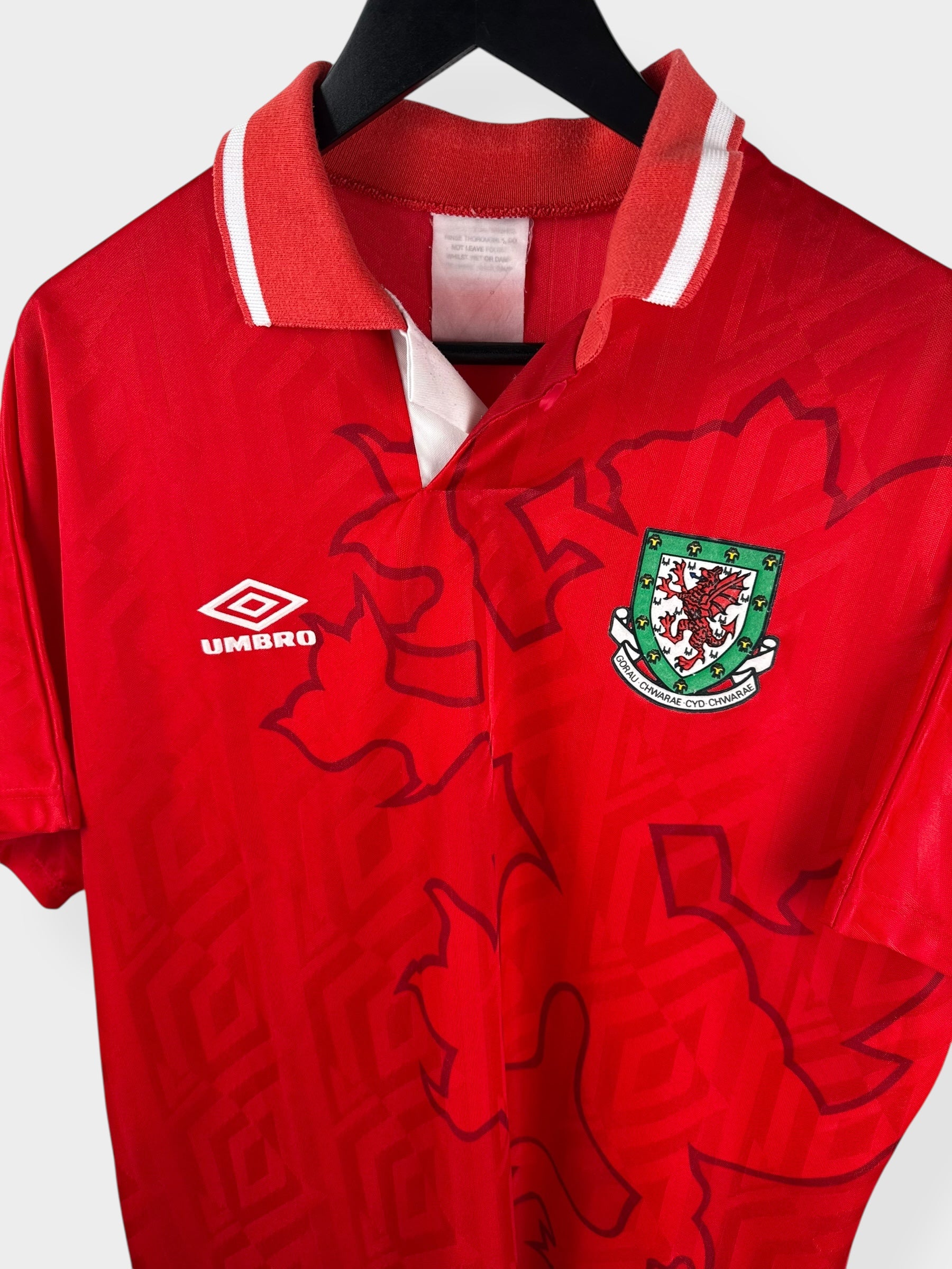 1992-94 WALES HOME SHIRT M - Authentic Football Club