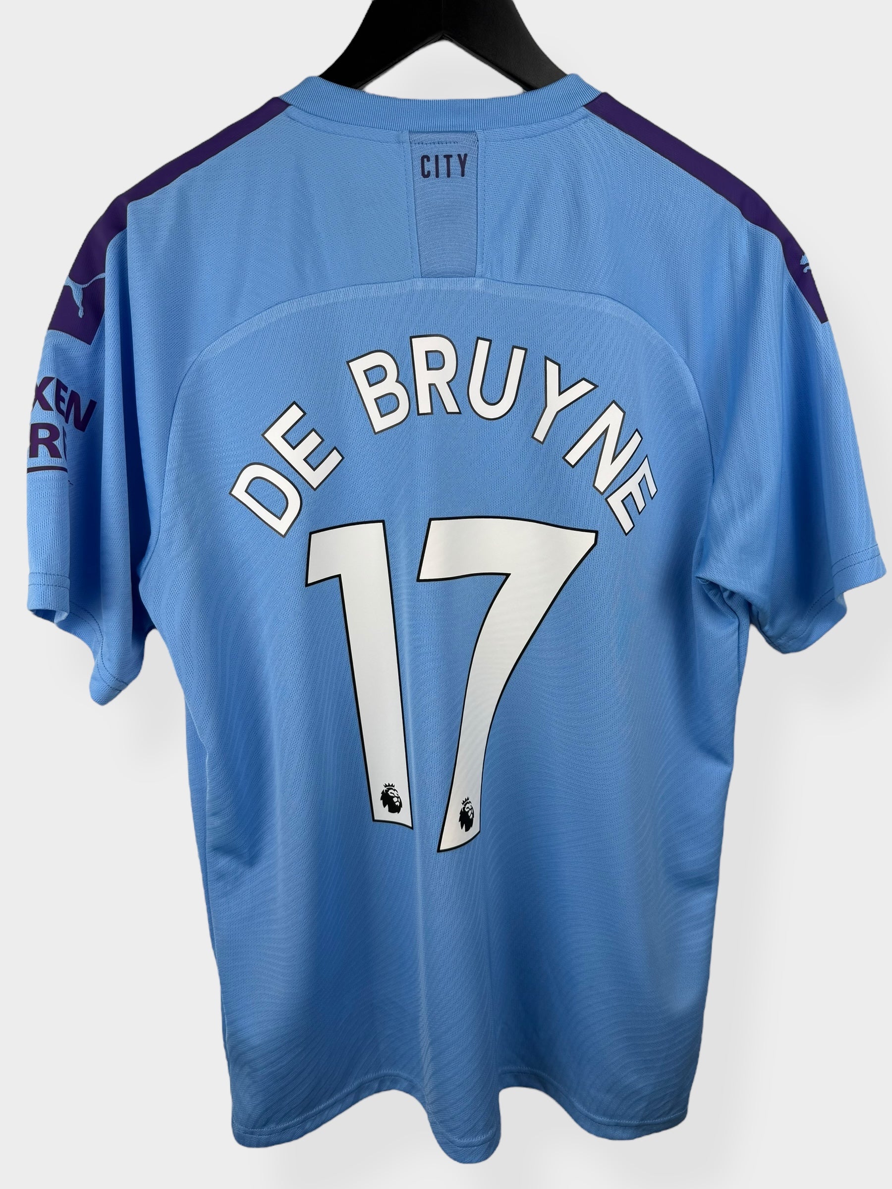 2019-20 MANCHESTER CITY HOME SHIRT DE BRUYNE #17 L