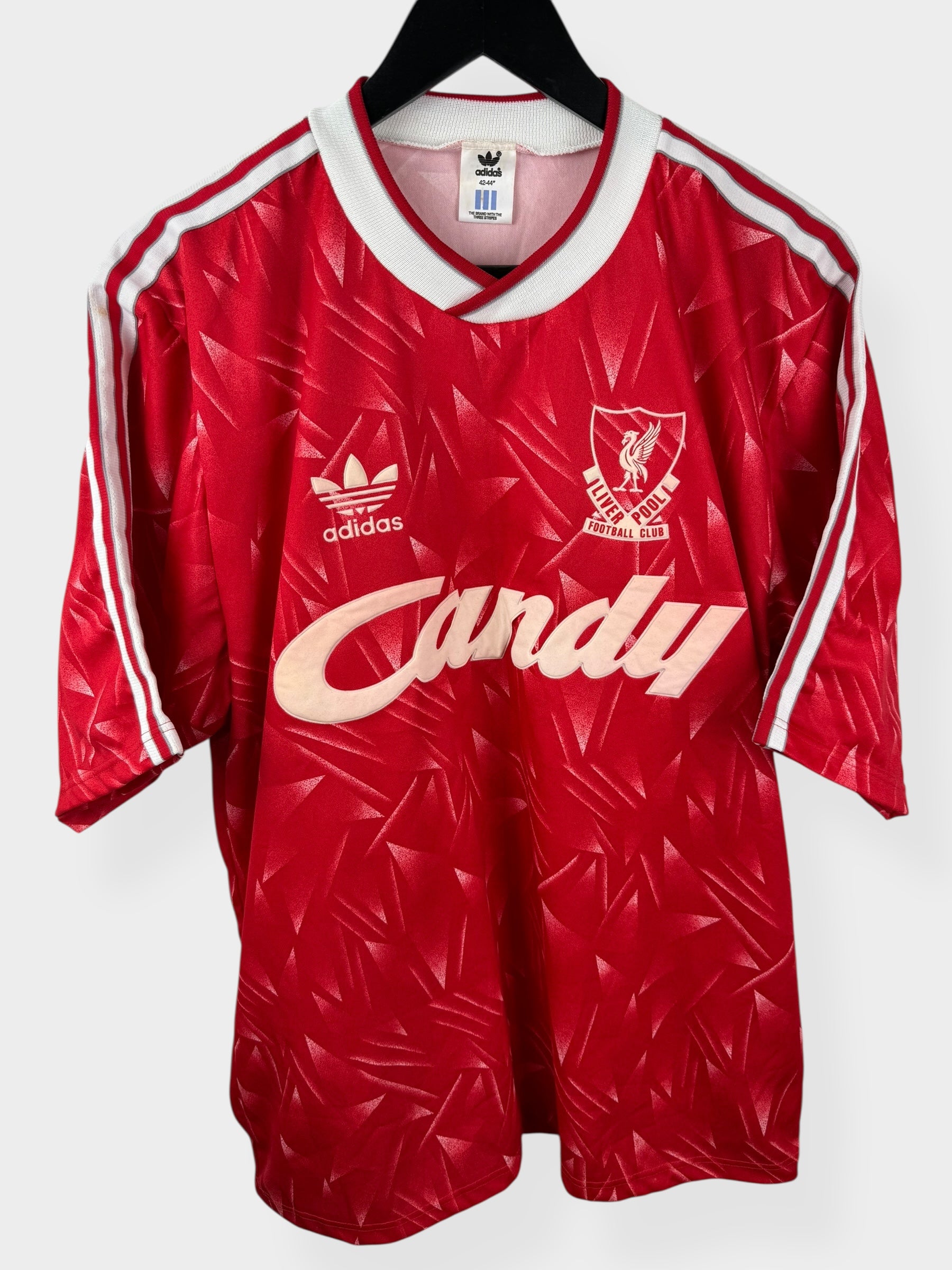 1989-91 LIVERPOOL HOME SHIRT L