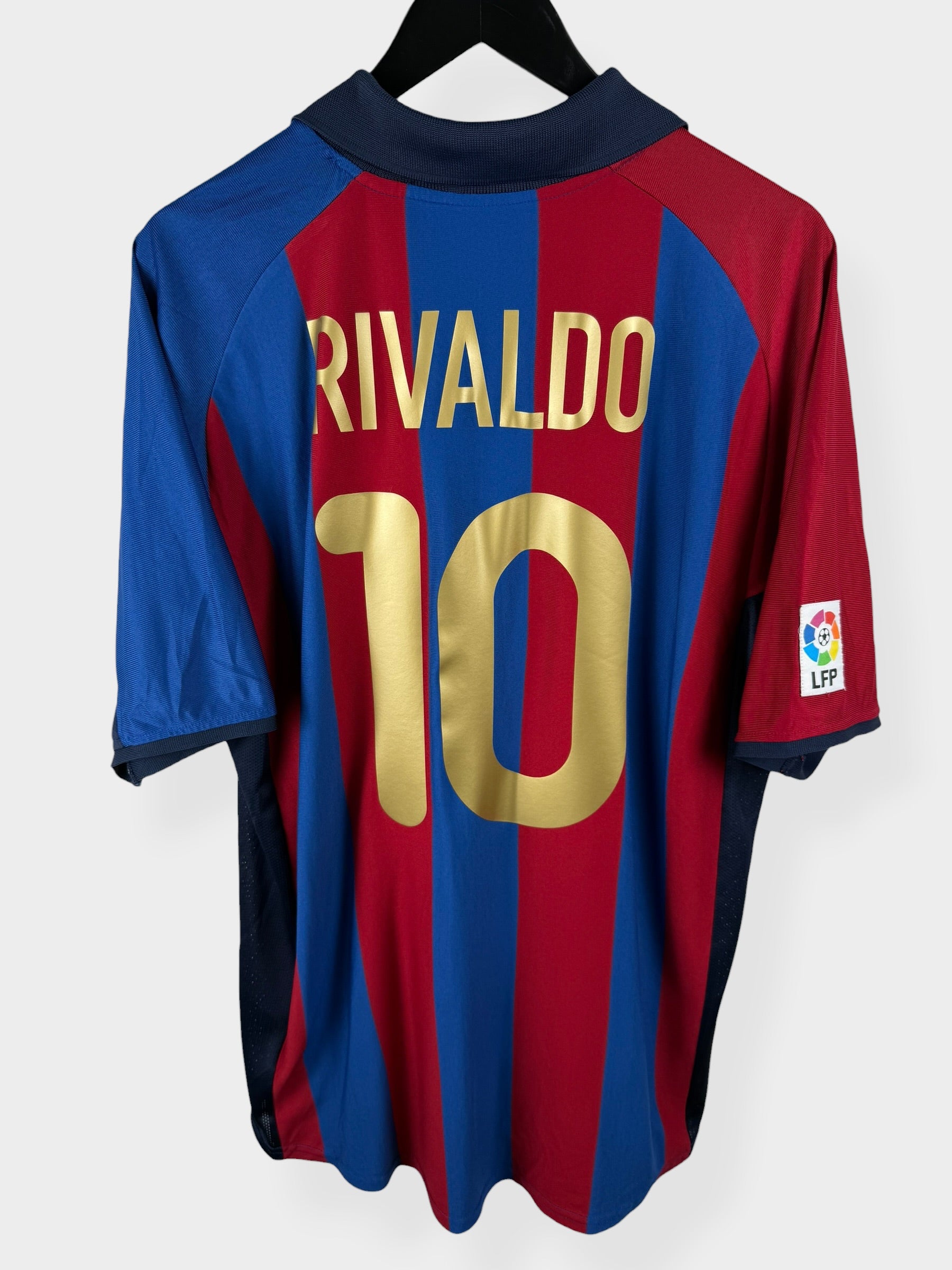 MAILLOT DOMICILE BARCELONE 2001-02 RIVALDO #10 XL