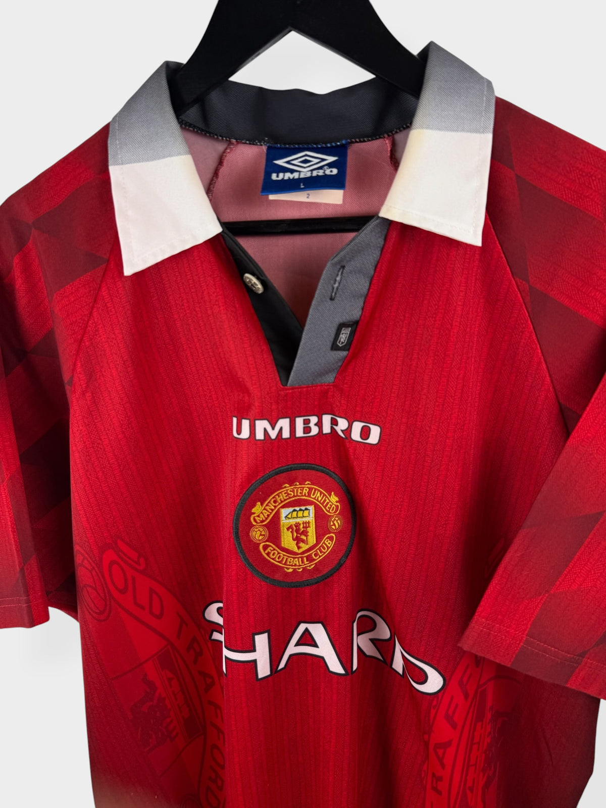 1996-97 MANCHESTER UNITED HOME SHIRT BECKHAM #10 L