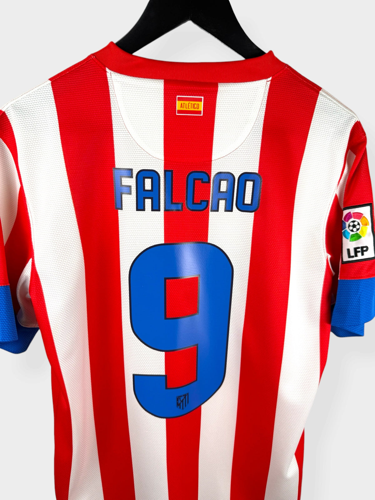 2012-13 ATLETICO MADRID HOME SHIRT FALCAO #9 S - Authentic Football Club