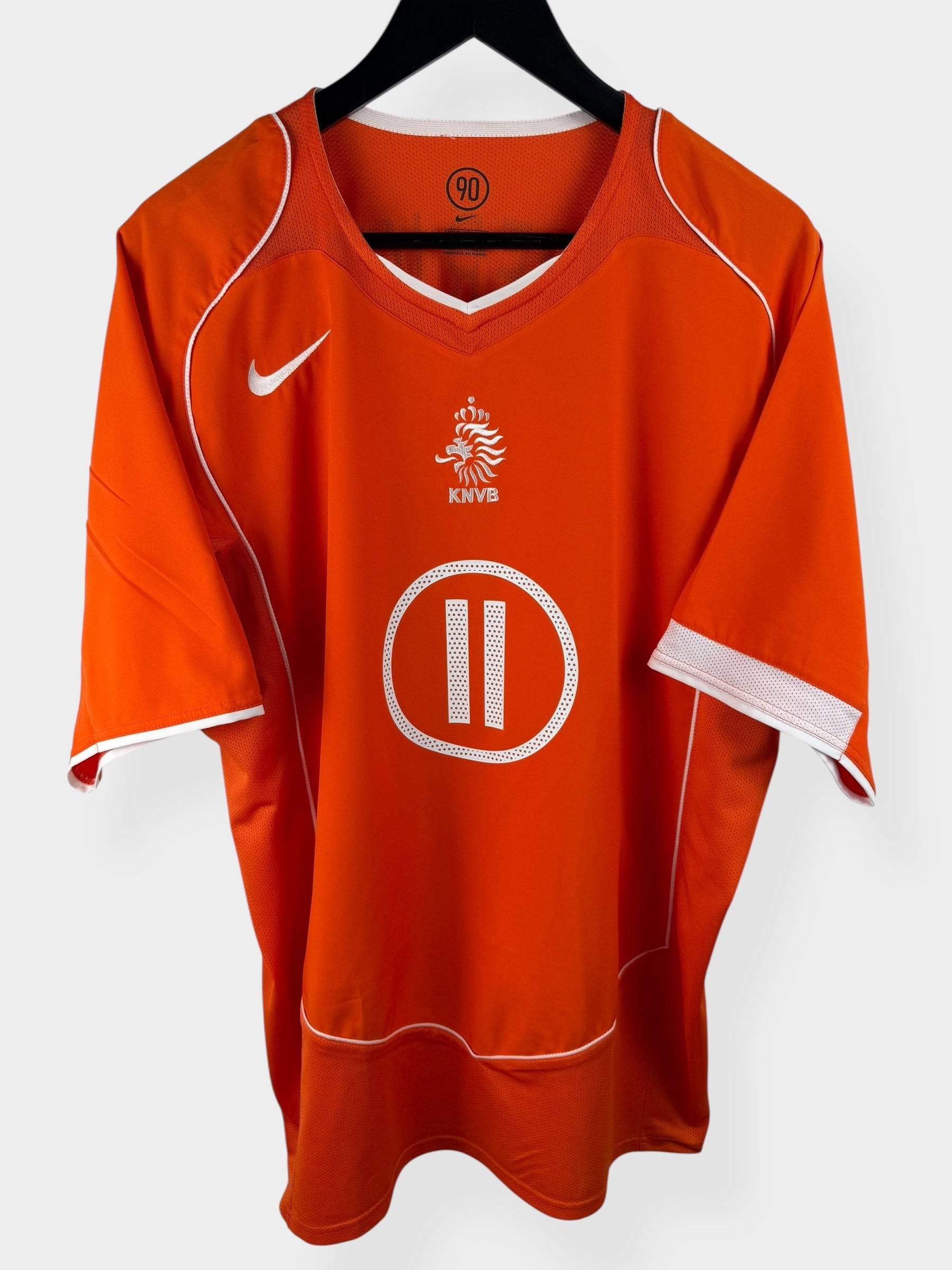 2004-06 NETHERLANDS HOME SHIRT VAN DER VAART #11 XL - Authentic Football Club