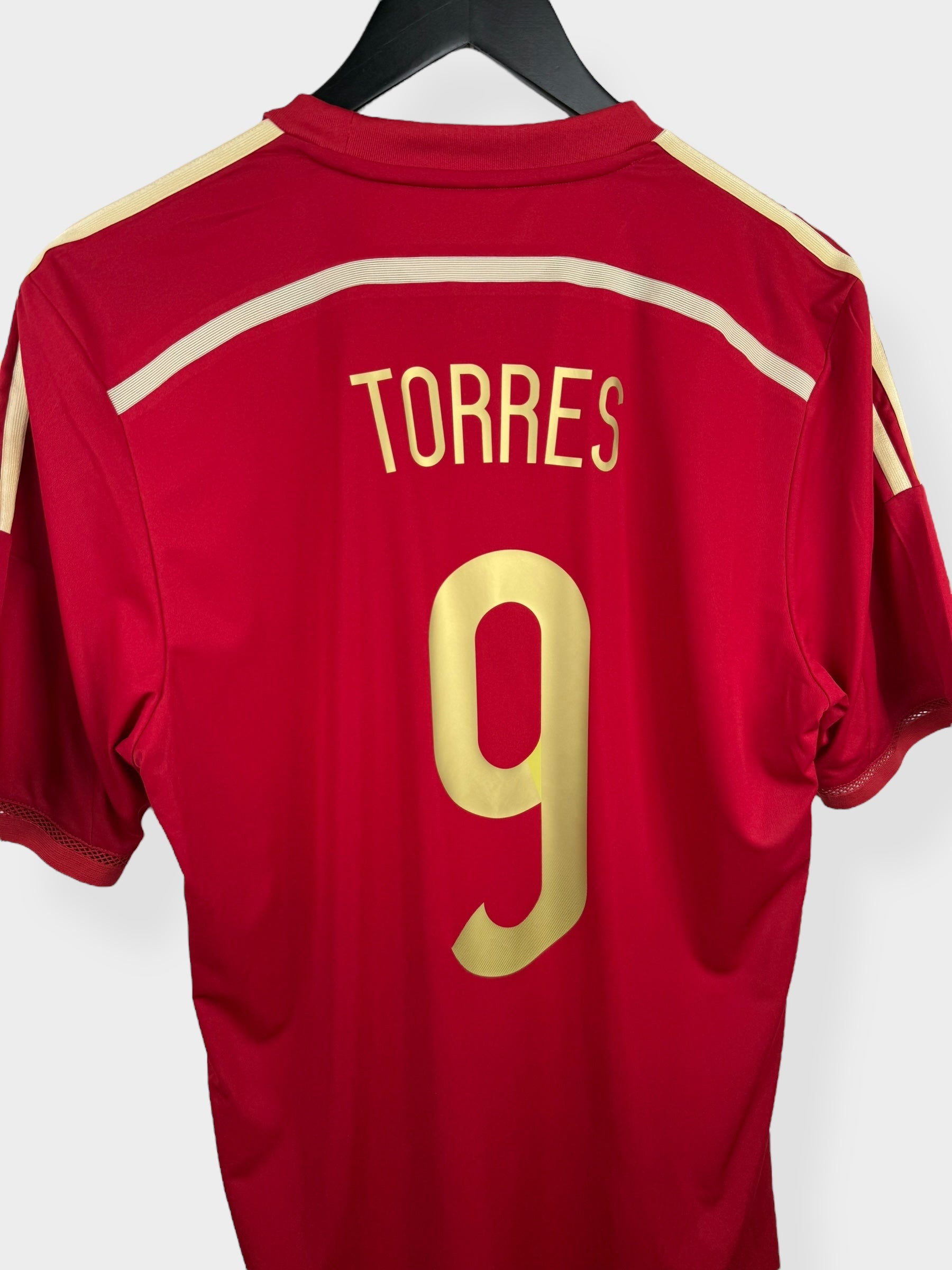 2014-15 SPAIN HOME SHIRT PLAYER ISSUE TORRES #9 L