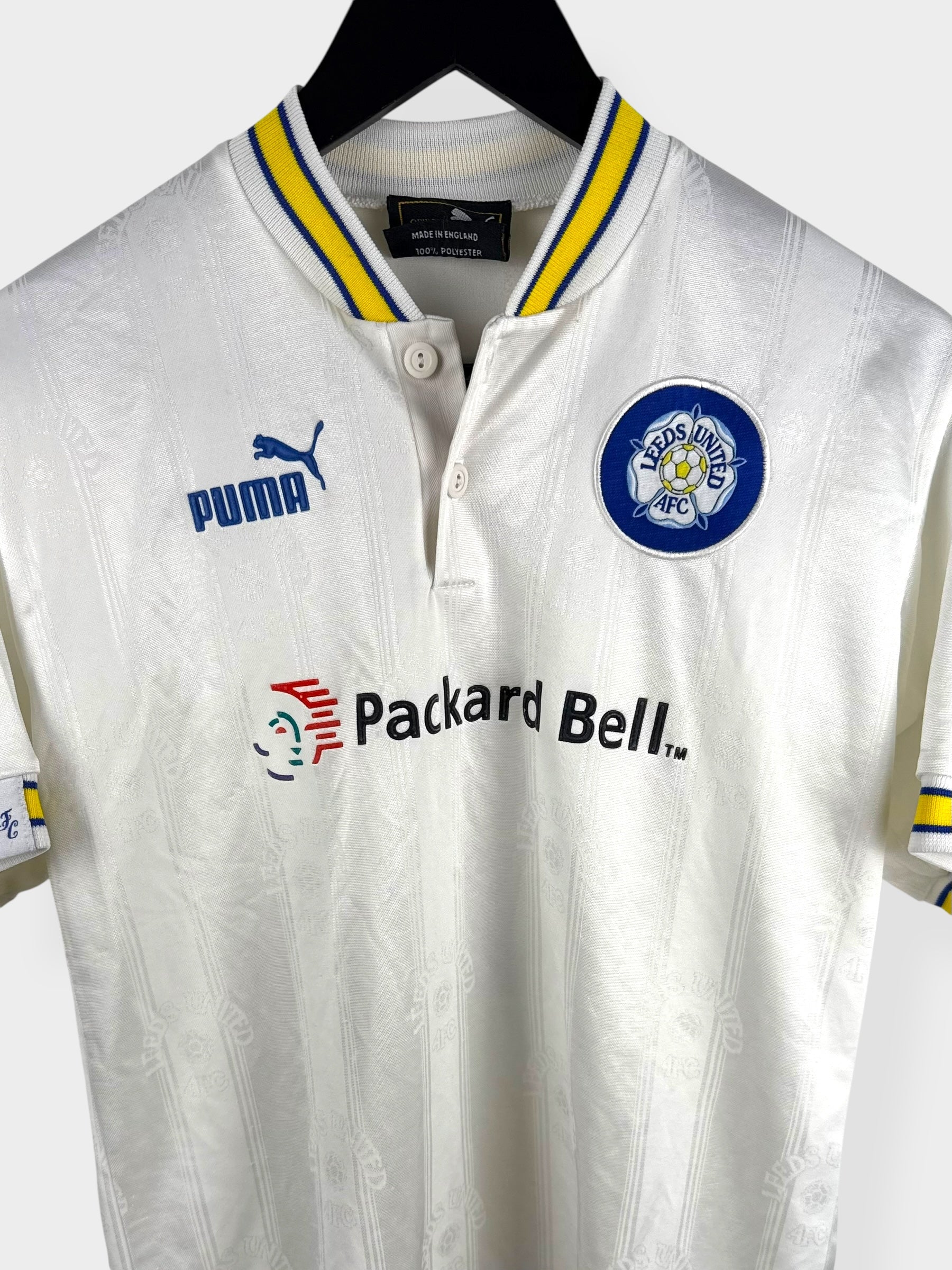 1996-98 LEEDS UNITED HOME SHIRT HAALAND #4 S