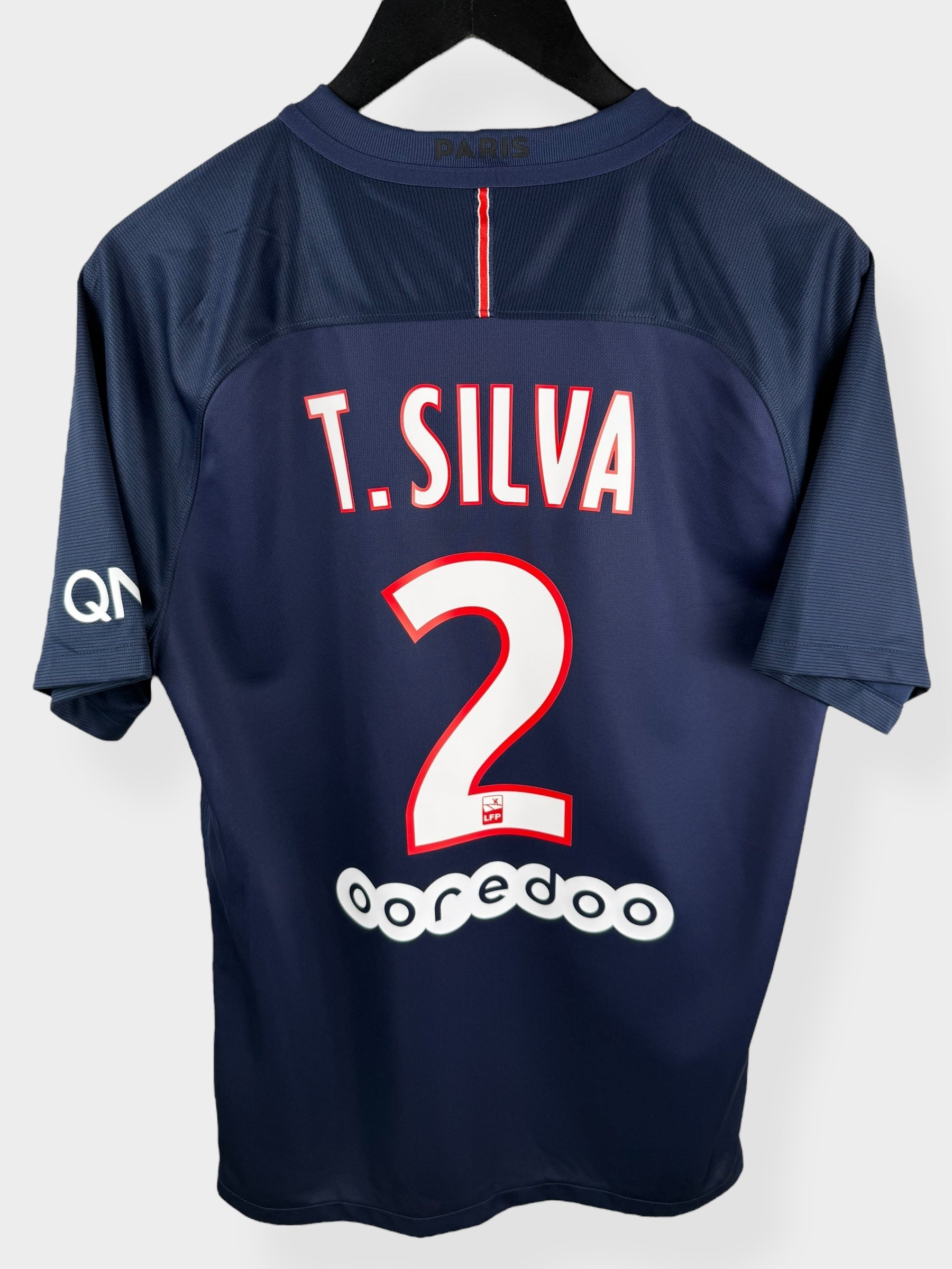2016-17 PARIS SAINT-GERMAIN HOME SHIRT SILVA #2 M - Authentic Football Club