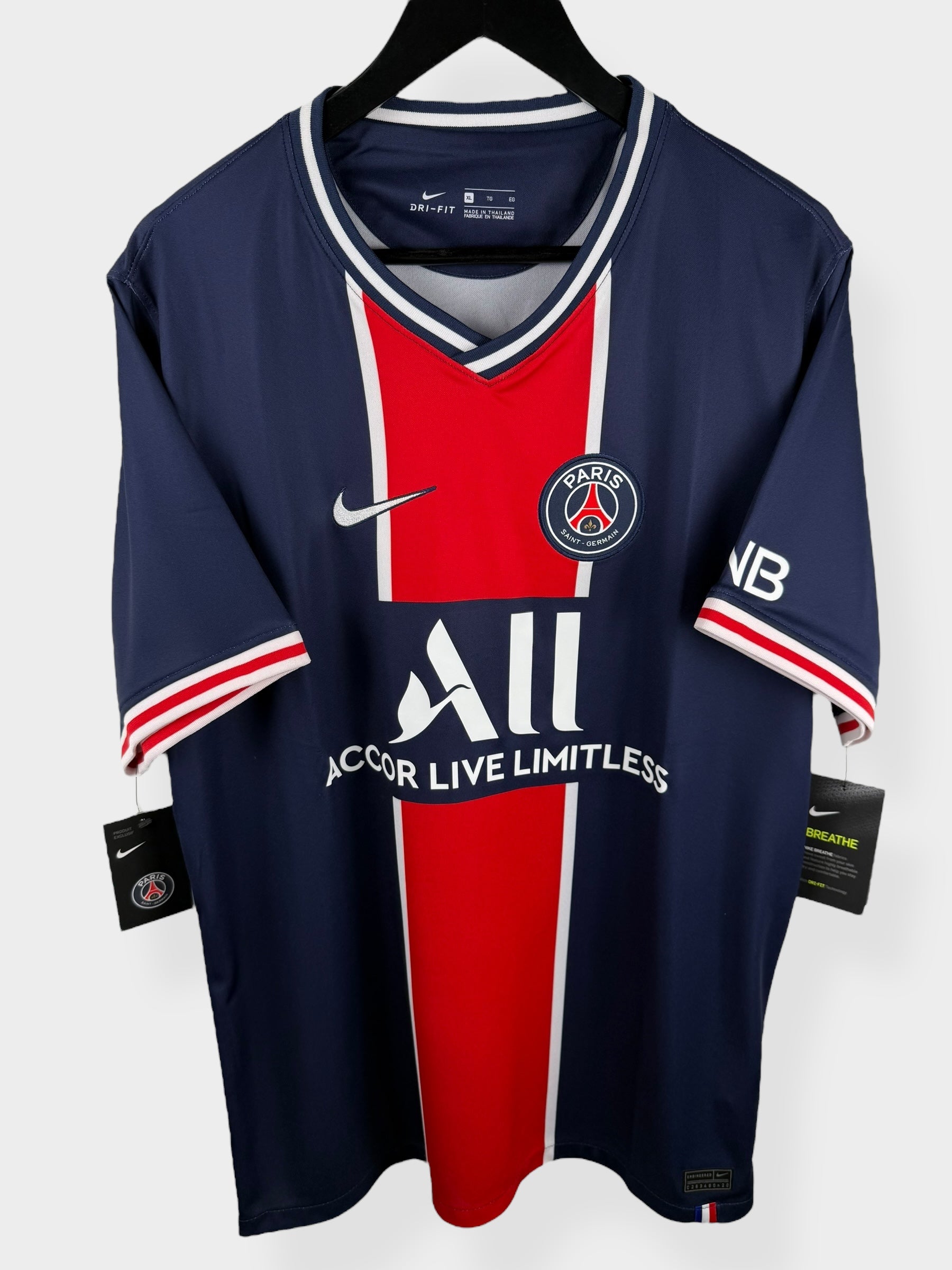 2020-21 PARIS SAINT-GERMAIN HOME SHIRT NEYMAR JR #10 XL - Authentic Football Club