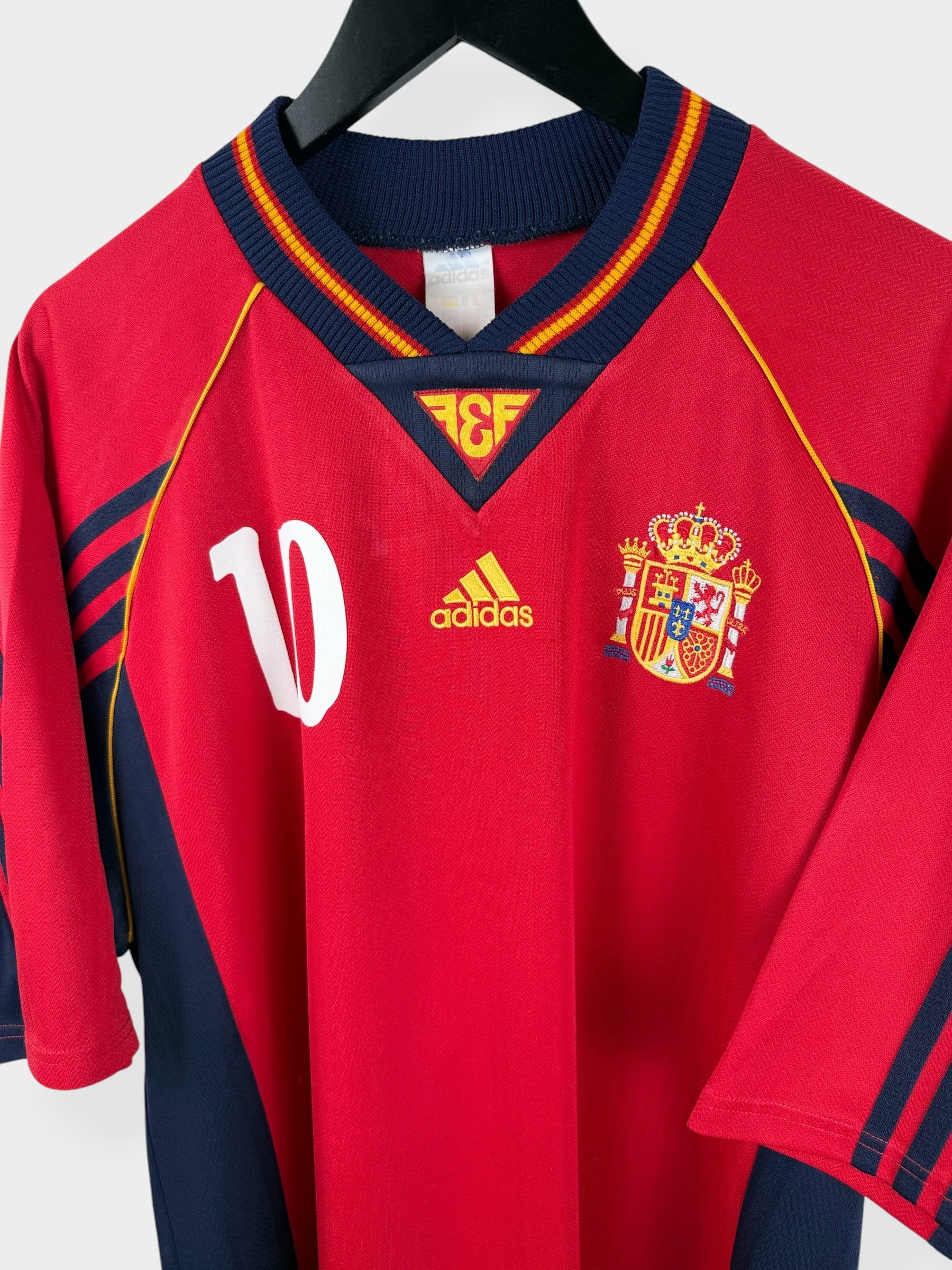 1998-99 SPAIN HOME SHIRT RAUL #10 XL