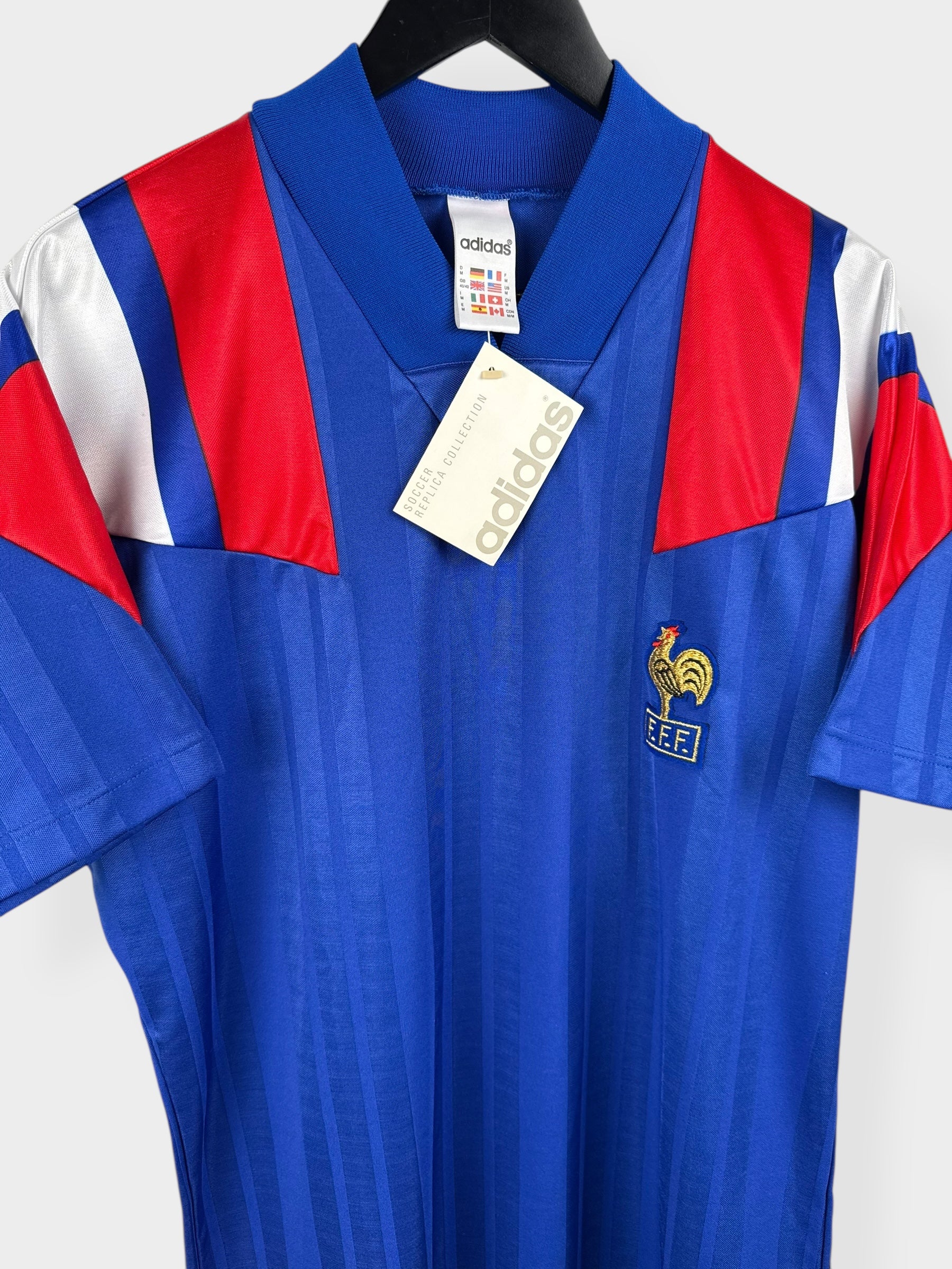 1992-93 FRANCE HOME SHIRT M - Authentic Football Club