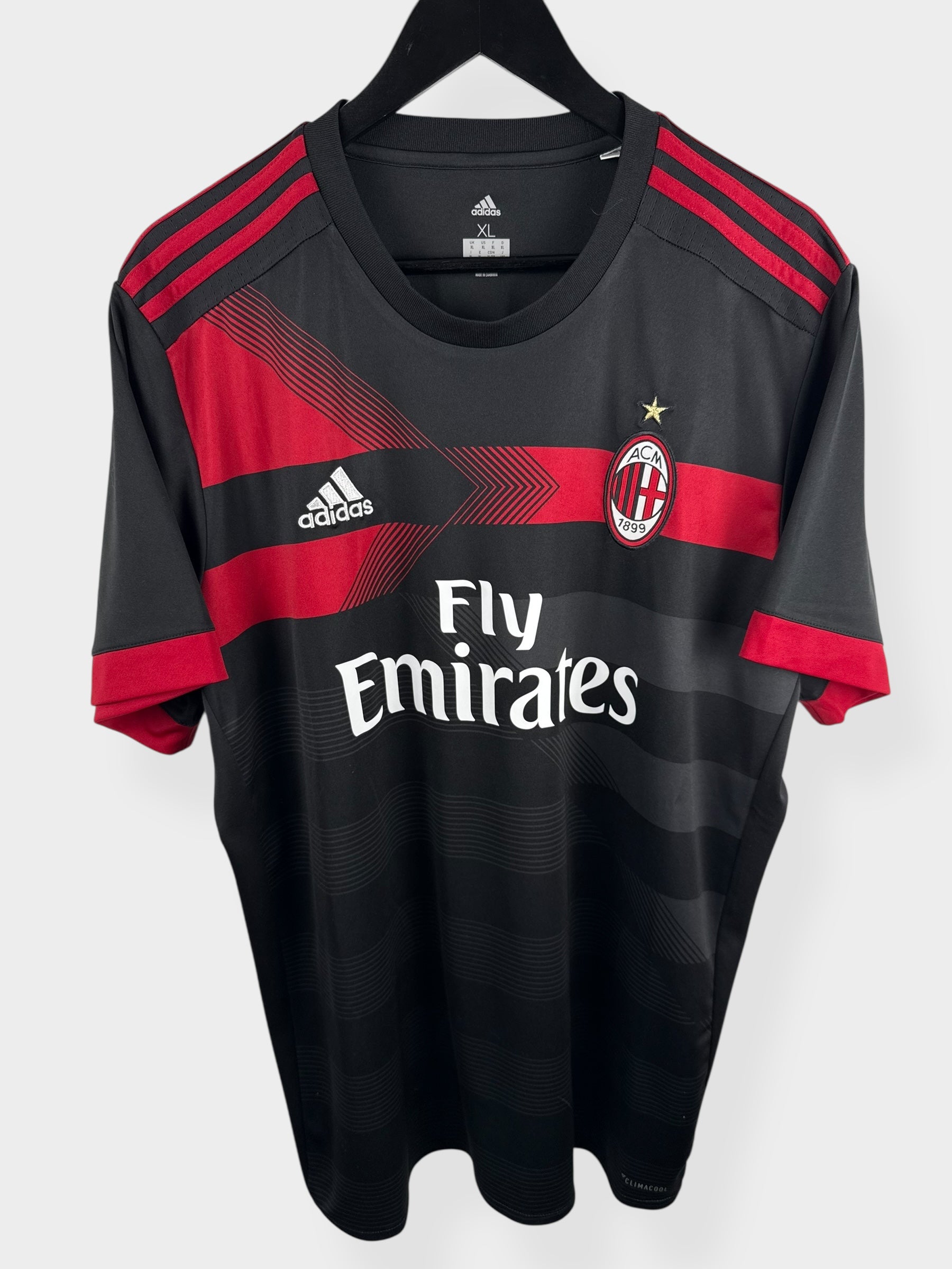 2017-18 AC MILAN DRITTES TRIKOT BONUCCI #19 XL