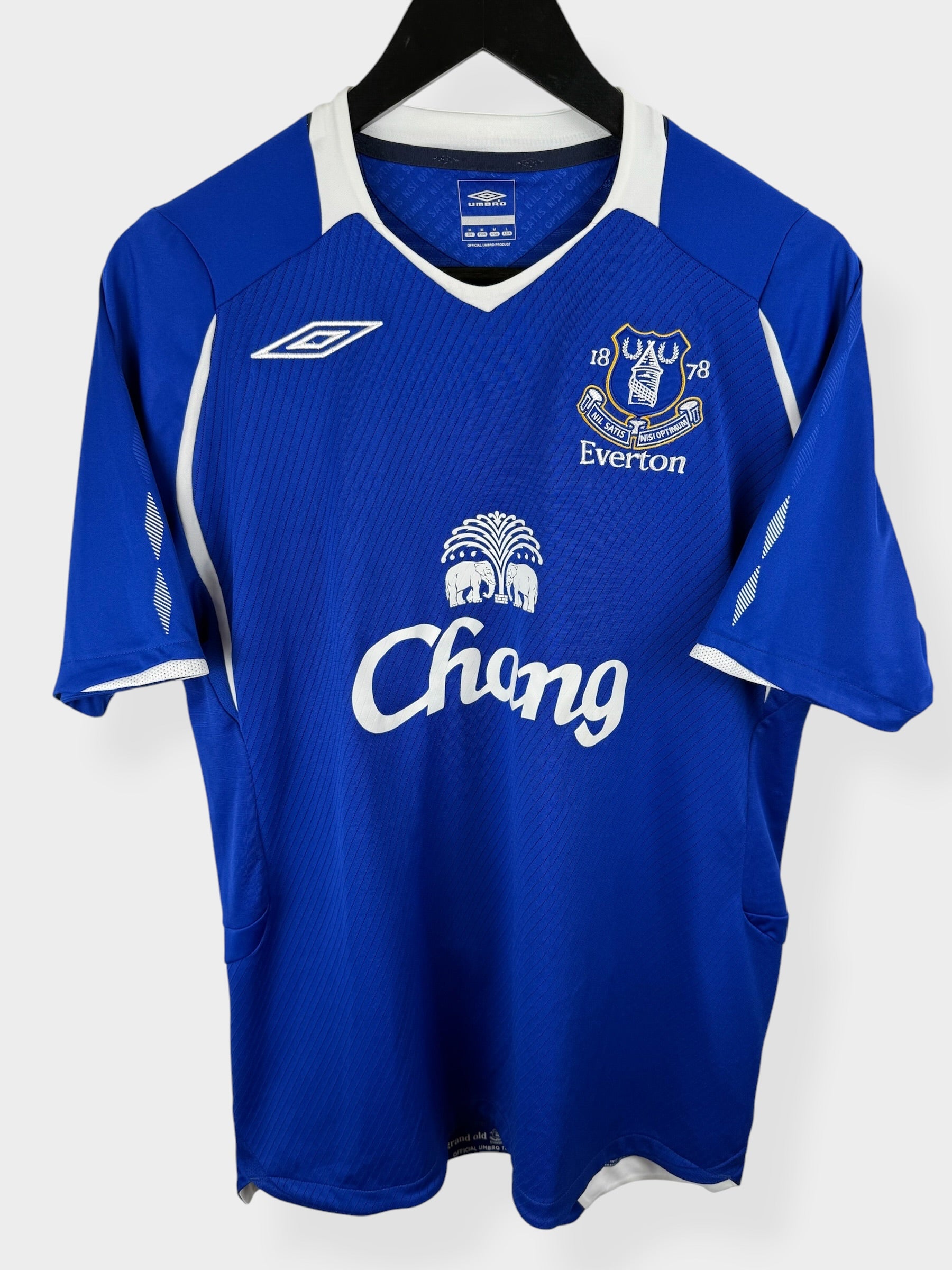 2008-09 EVERTON HOME SHIRT ARTETA #10 M