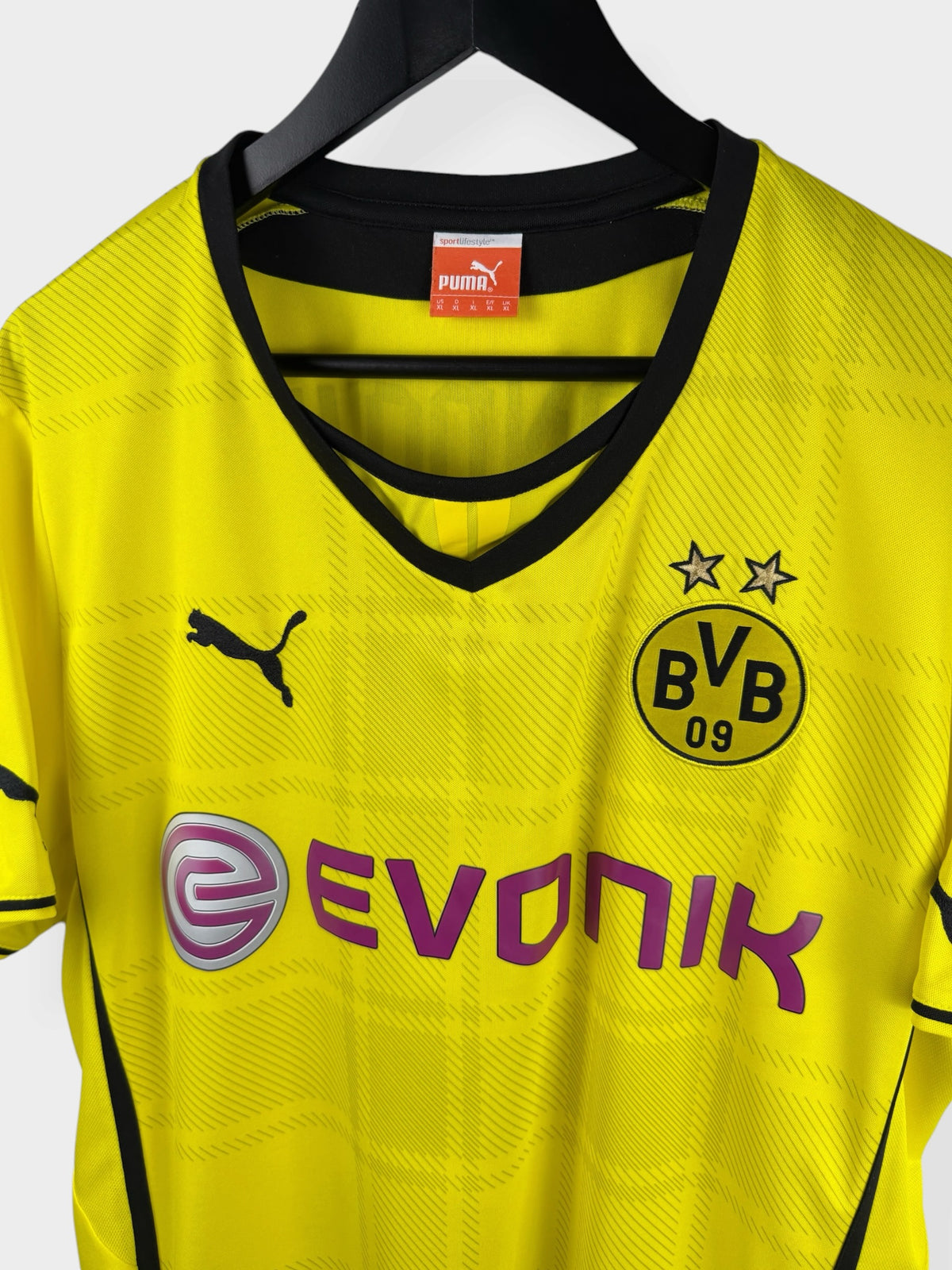 2013-14 BORUSSIA DORTMUND HOME SHIRT LEWANDOWSKI #9 XL - Authentic Football Club