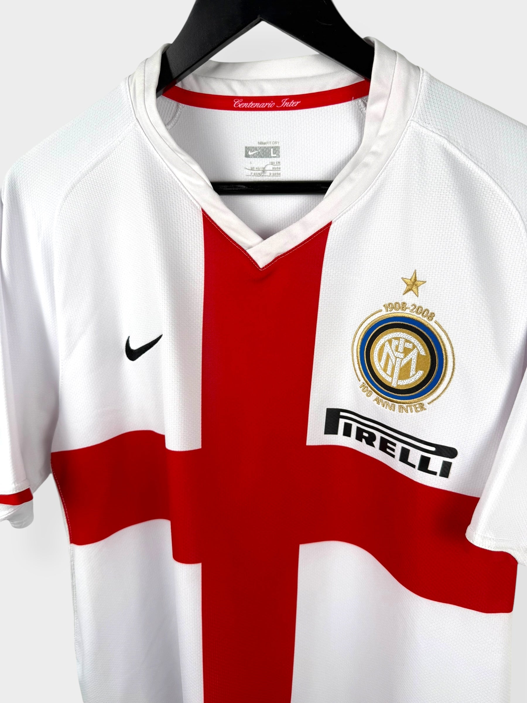 2007-08 INTER MILAN AWAY SHIRT ADRIANO #10 L - Authentic Football Club