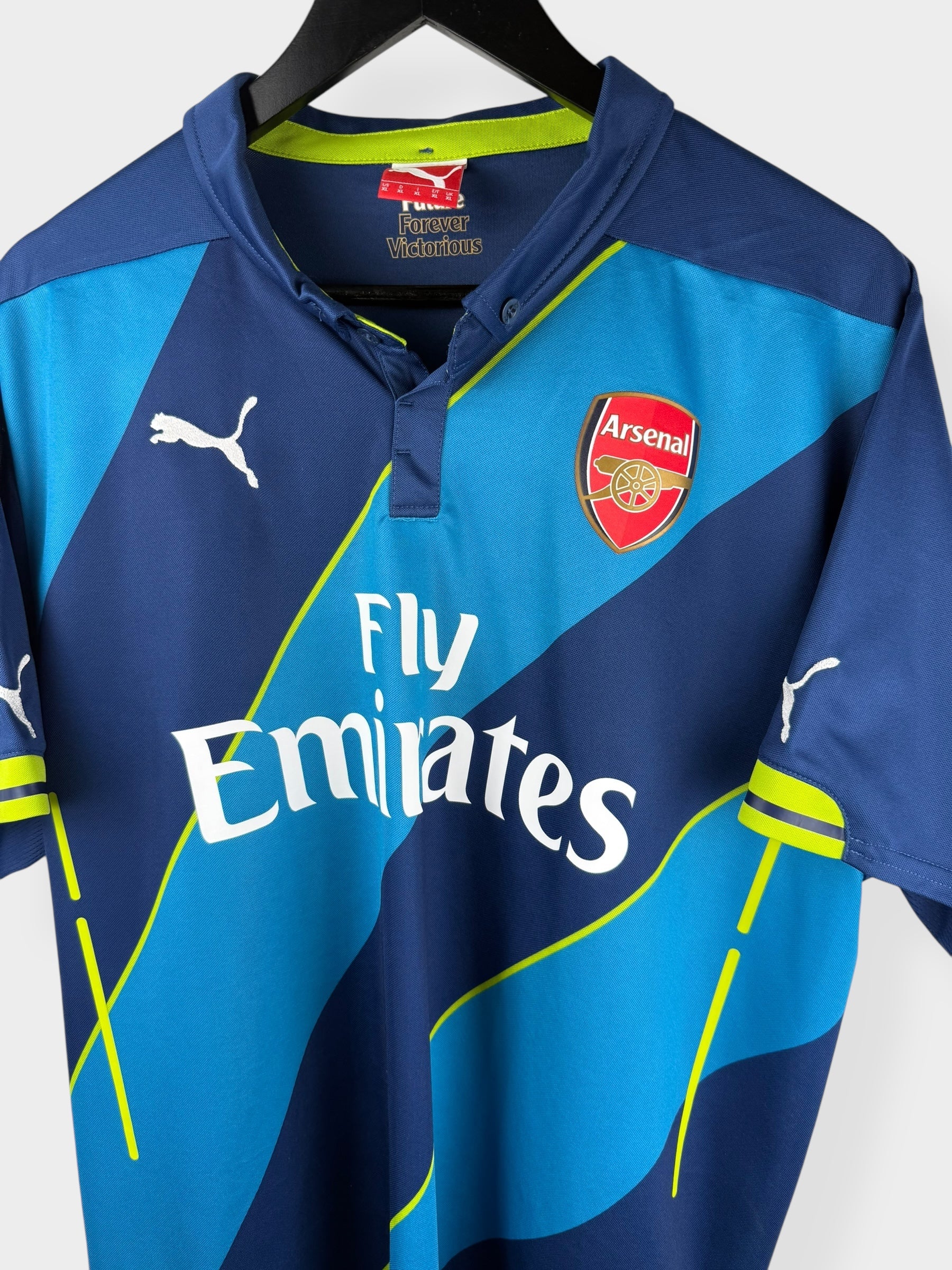 2014-15 ARSENAL THIRD SHIRT CAZORLA #19 XL