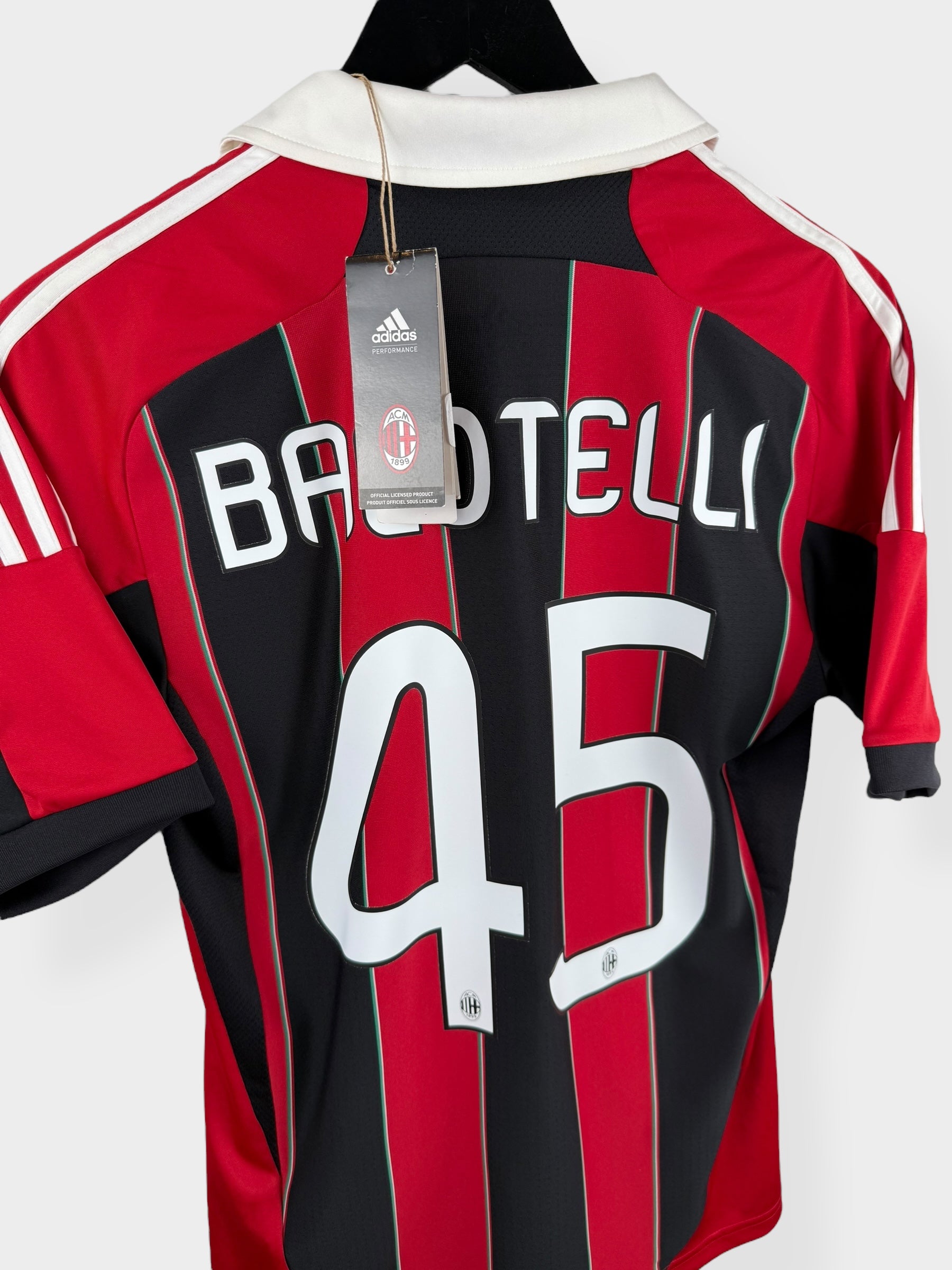 2012-13 AC MILAN HOME SHIRT BALOTELLI #45 S